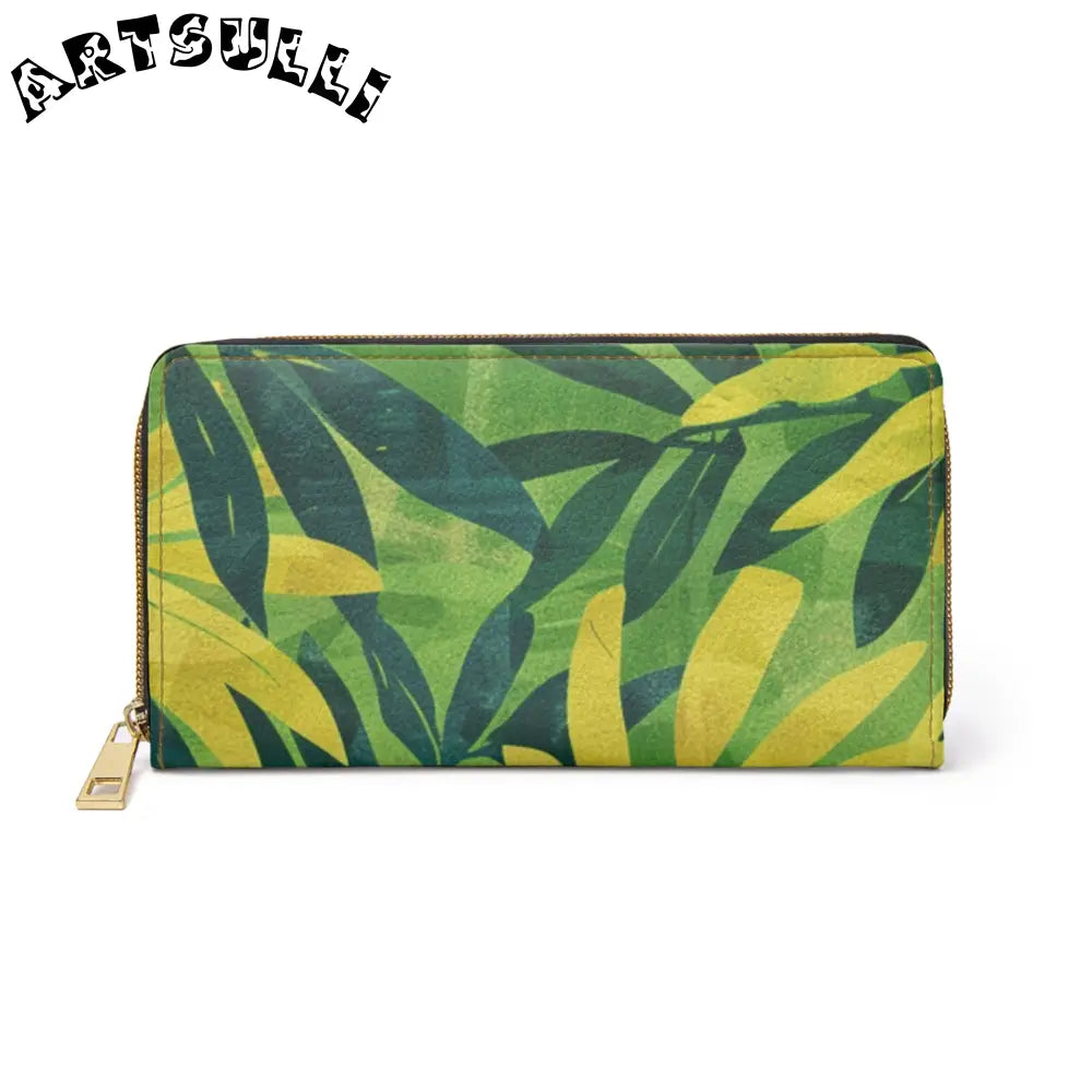 JAKKOUTTHEBXX Dye Sublimation Leaf Wallet for Credit Cards