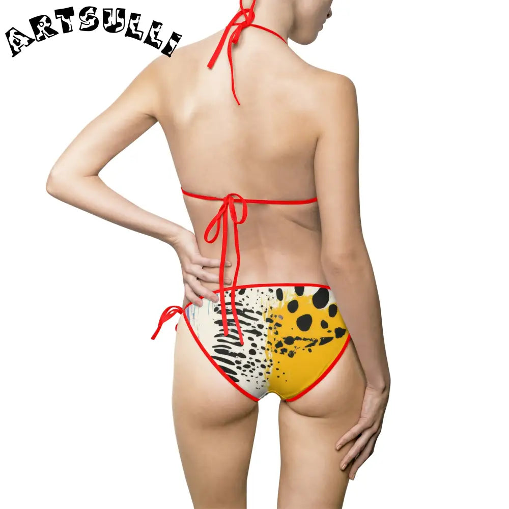 JAKKOUTTHEBXX Rae Zebra Rhapsody Women’s Bikini Swimsuit (AOP)