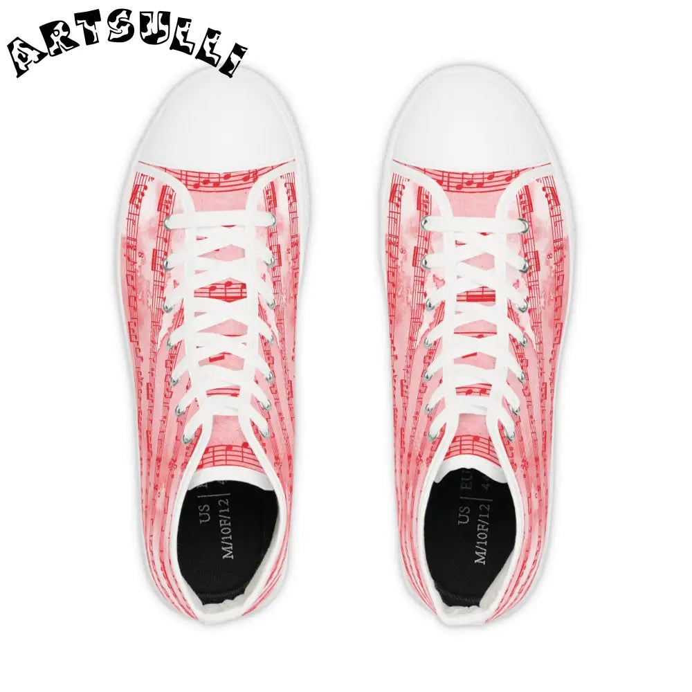 JAKKOUTTHEBXX Pink Musical Note High-Top Sneakers 2025