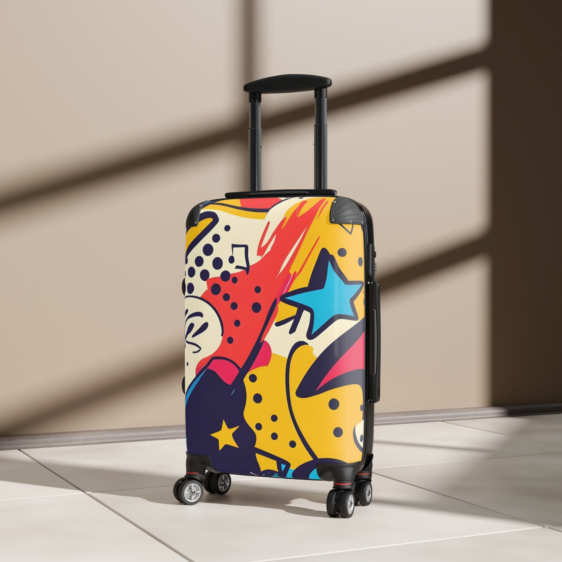 Comic x Pop Art Suitcase, Artsulli - Art is Long, Life is Short, Bags, , , , , , , 