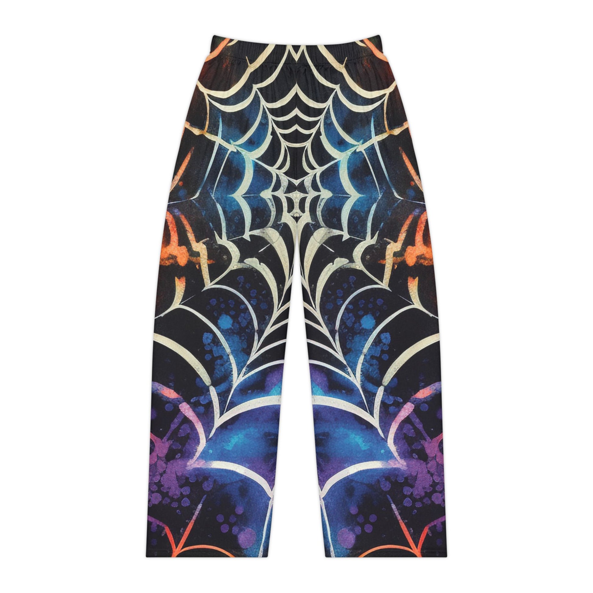 Spider Web Tie Dye Women's Pajama Pants (AOP), Artsulli - Art is Long, Life is Short, All Over Prints, Size, XS, , , , , 16519657021670742436