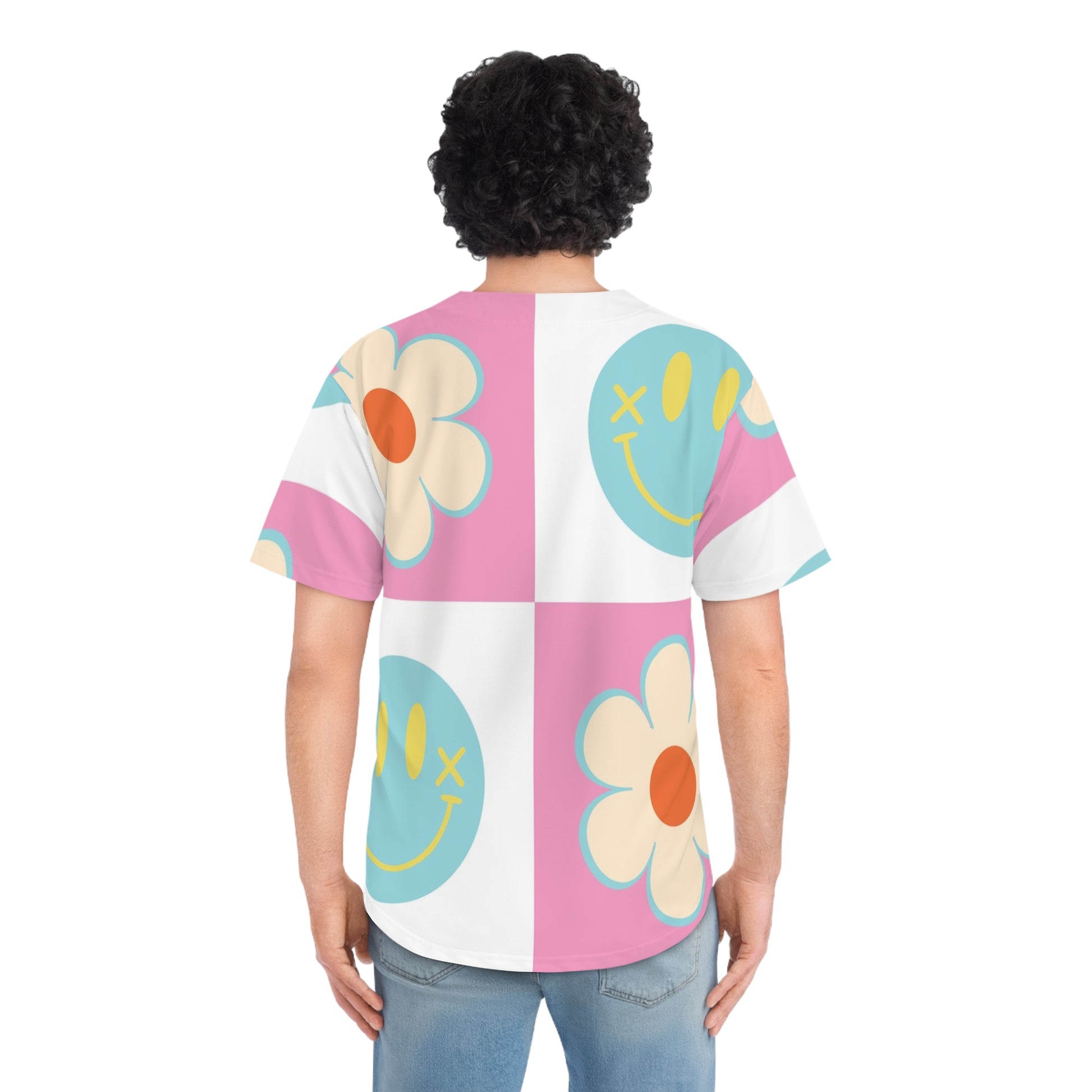 Madotsukis Grin Bloom Men's Baseball Jersey (AOP), Artsulli - Art is Long, Life is Short, All Over Prints, , , , , , , 