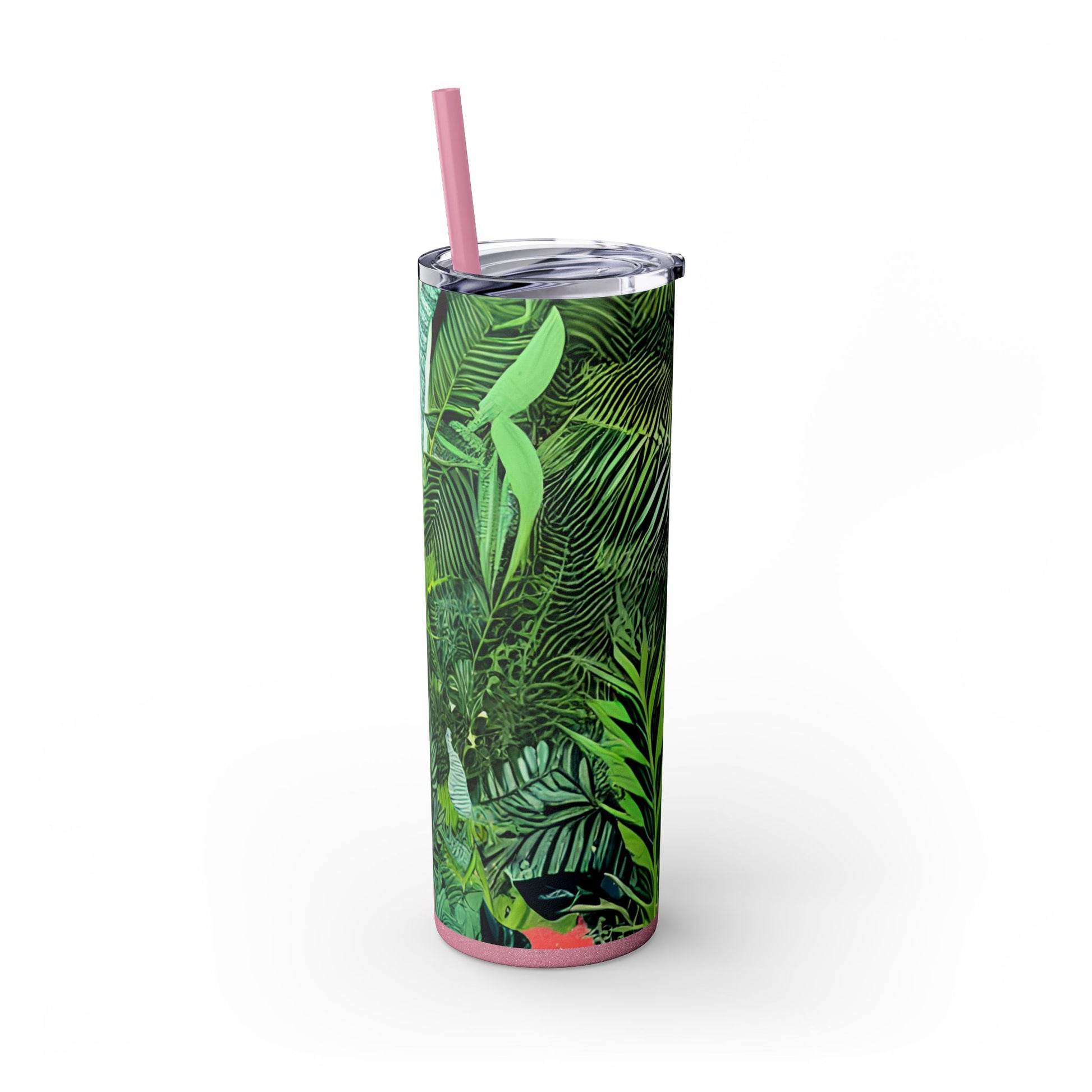 Jungle Zebra Art Skinny Tumbler with Straw, 20oz, Artsulli - Art is Long, Life is Short, Mug, , , , , , , 