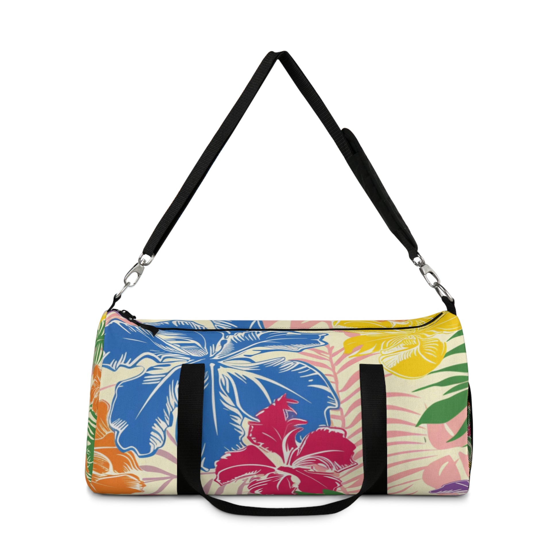 Blooming Tropical Flowers Duffel Bag, Artsulli - Art is Long, Life is Short, Bags, , , , , , , 