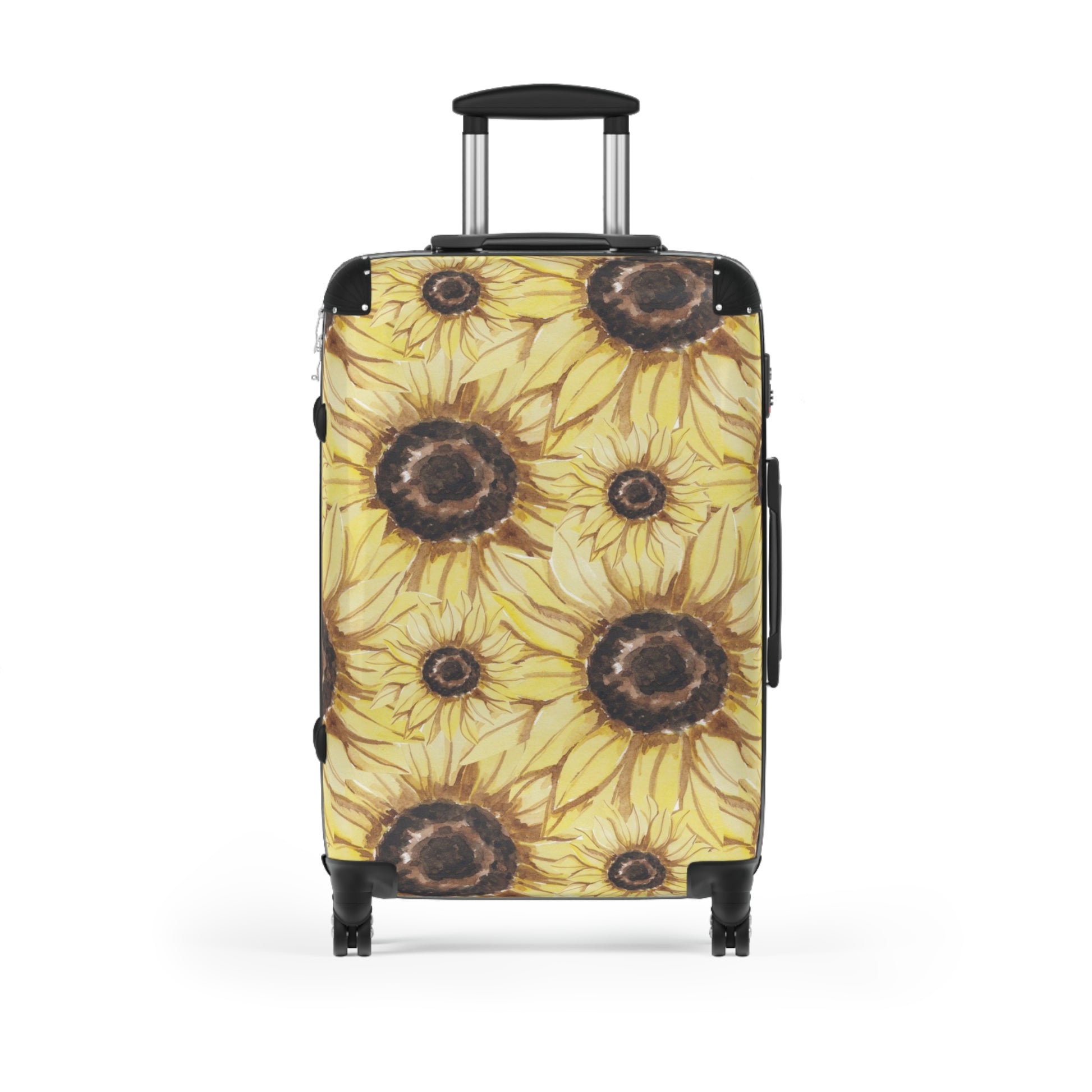 Retro Anime Sunflower Suitcase, Artsulli - Art is Long, Life is Short, Bags, Size, Medium, Color, Black, , , 16094277236240695790