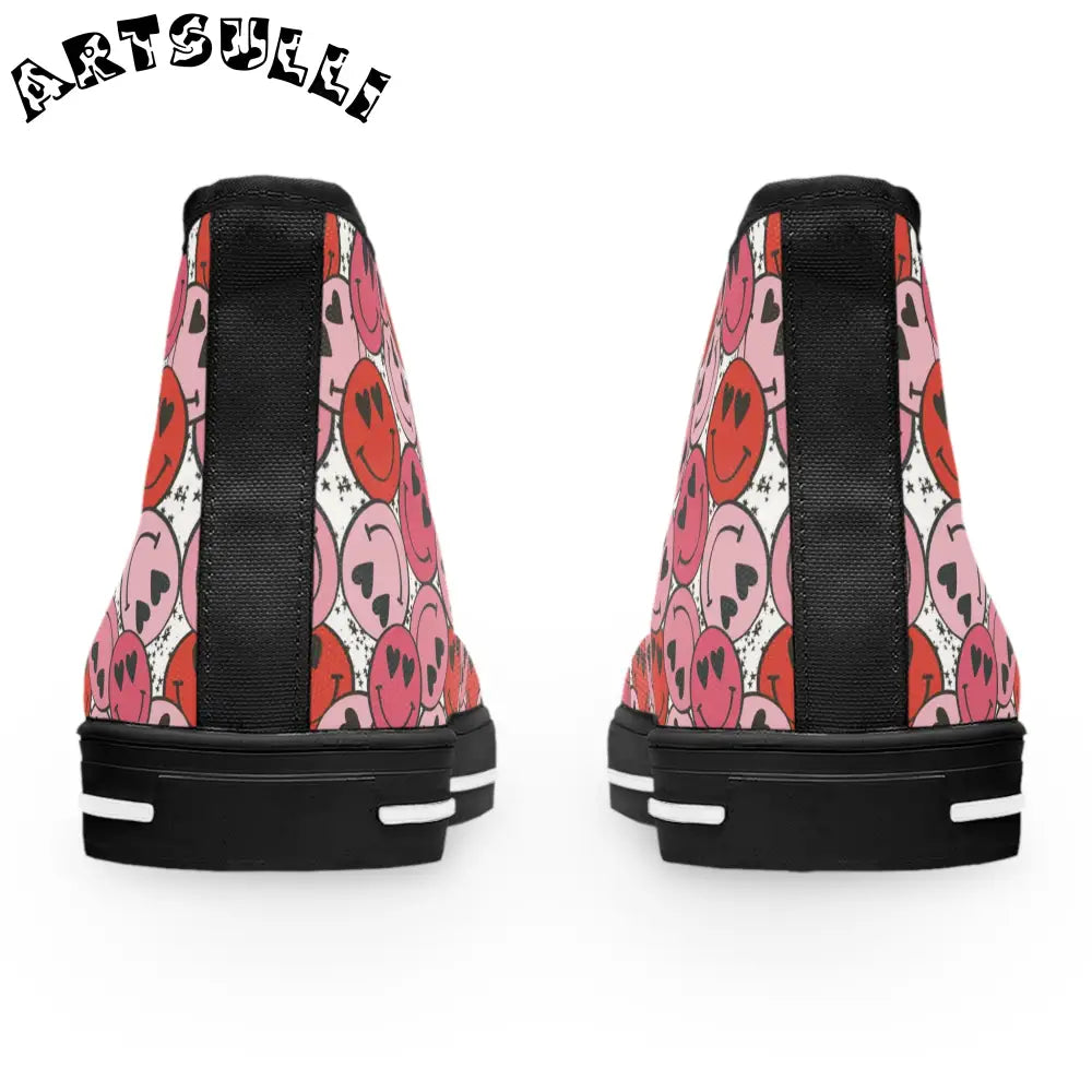 JAKKOUTTHEBXX Smiley Face x Heart Eyes II Pink and Red Women’s High