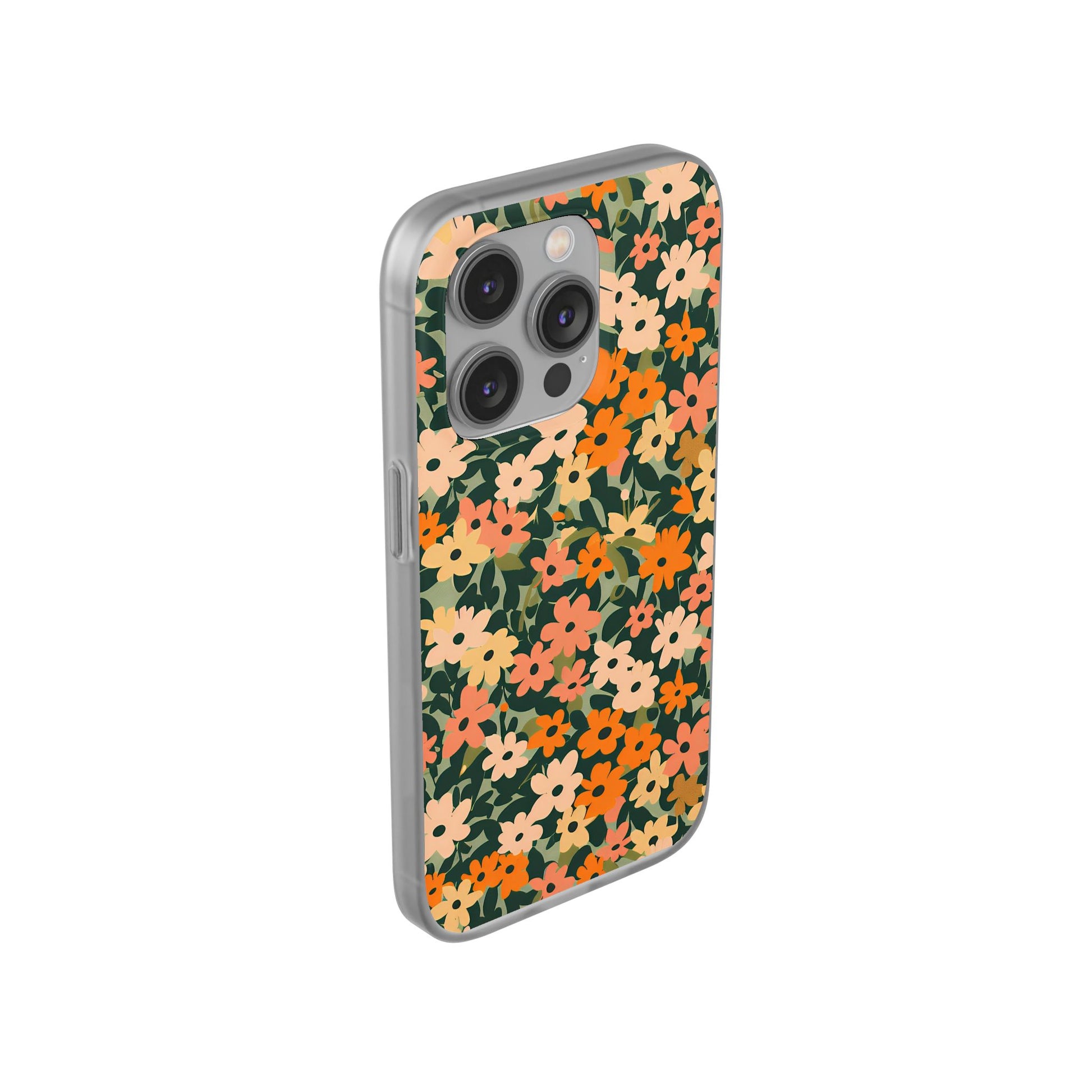 Vibrant Floral Clear Phone Case, Artsulli - Art is Long, Life is Short, Phone Case, , , , , , , 