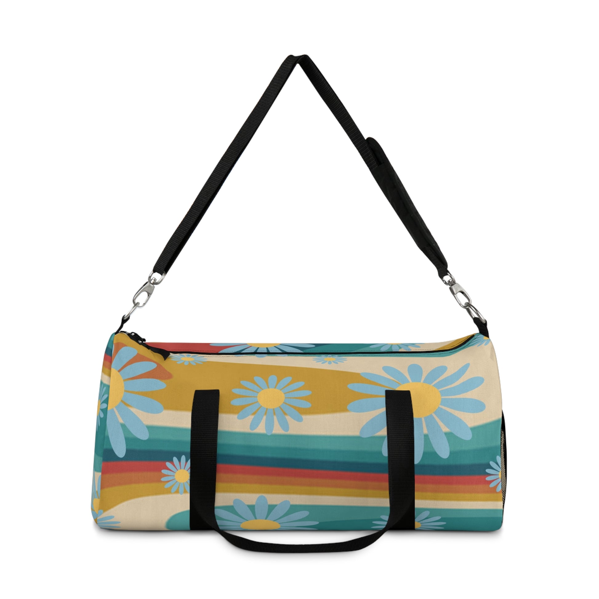 Psychedelic Floral Hills II Multi-Color Duffel Bag, Artsulli - Art is Long, Life is Short, Bags, , , , , , , 