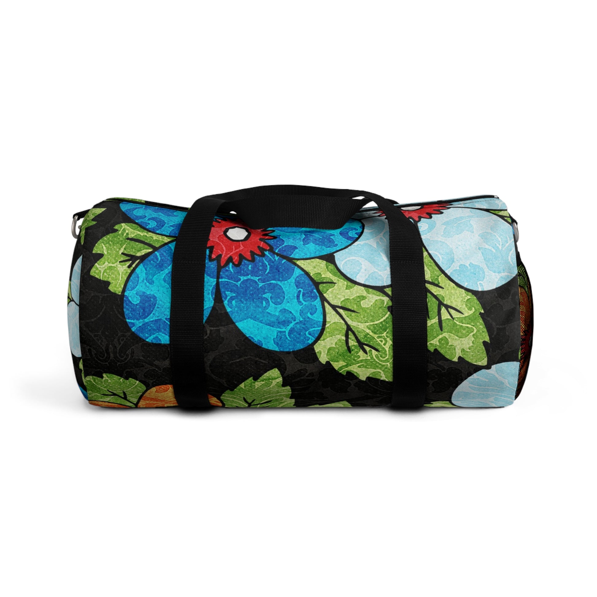 Groovy Black Floral Kl Duffel Bag, Artsulli - Art is Long, Life is Short, Bags, Size, Small, , , , , 33511581316074288469