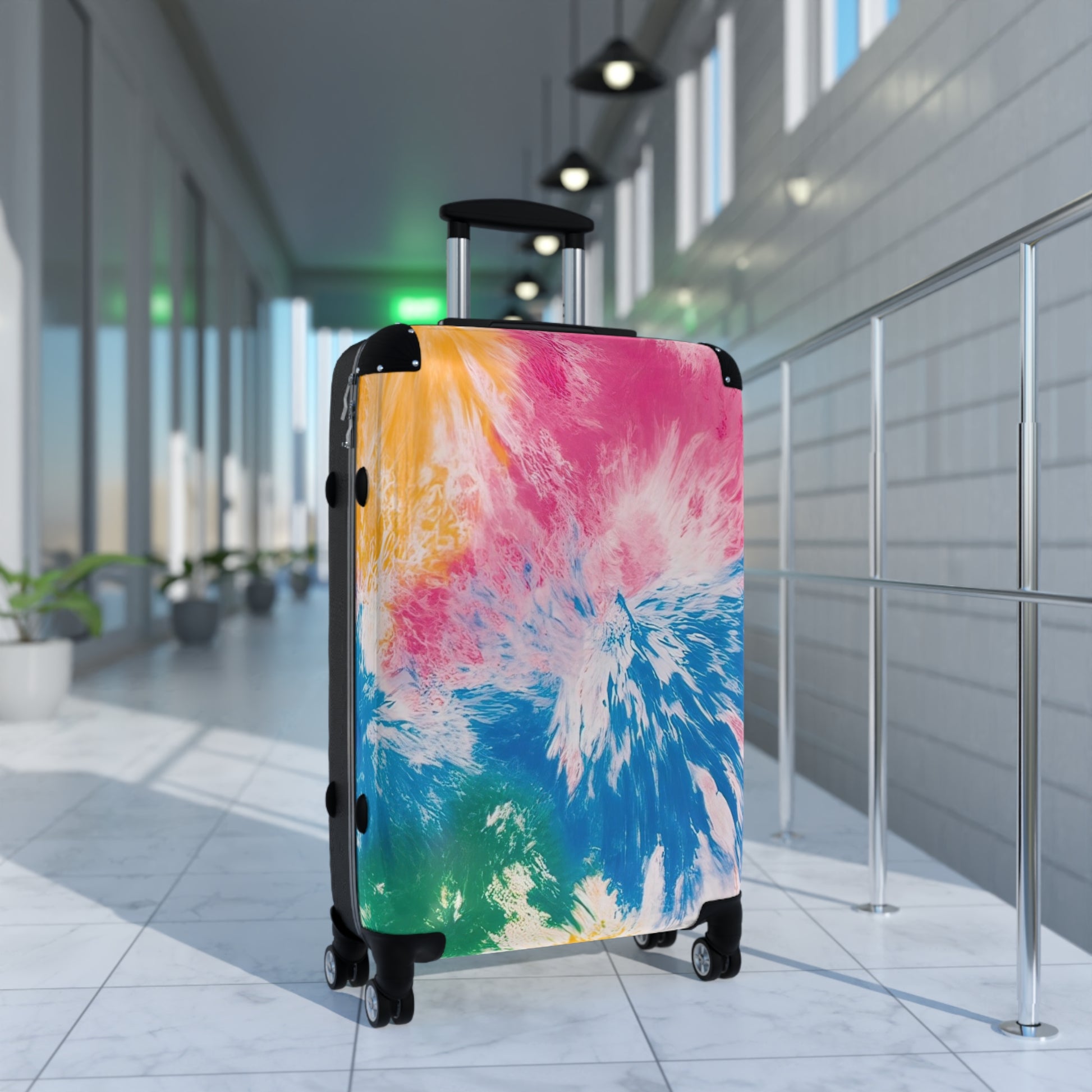 Tie Dye Splash Suitcase, Artsulli - Art is Long, Life is Short, Bags, , , , , , , 