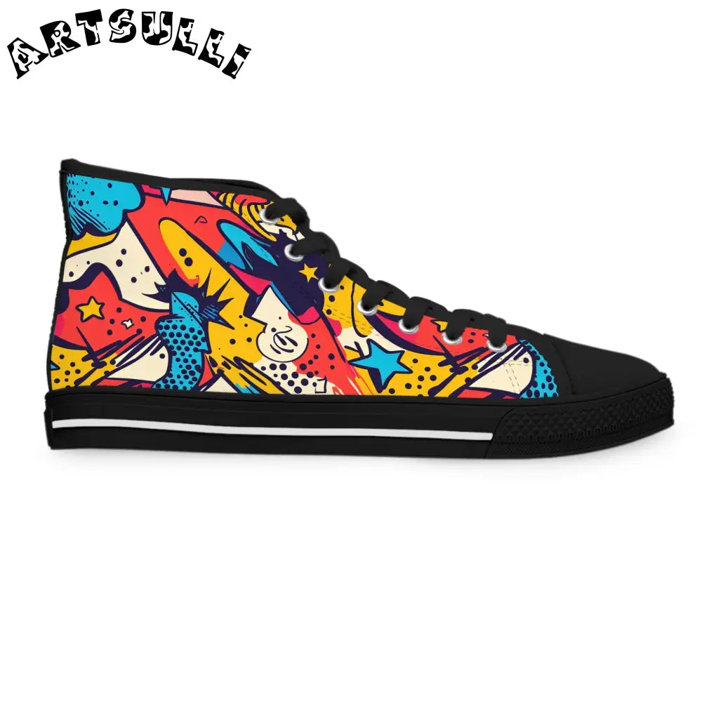 JAKKOUTTHEBXX Comic x Pop Art II Women’s High Top Sneakers