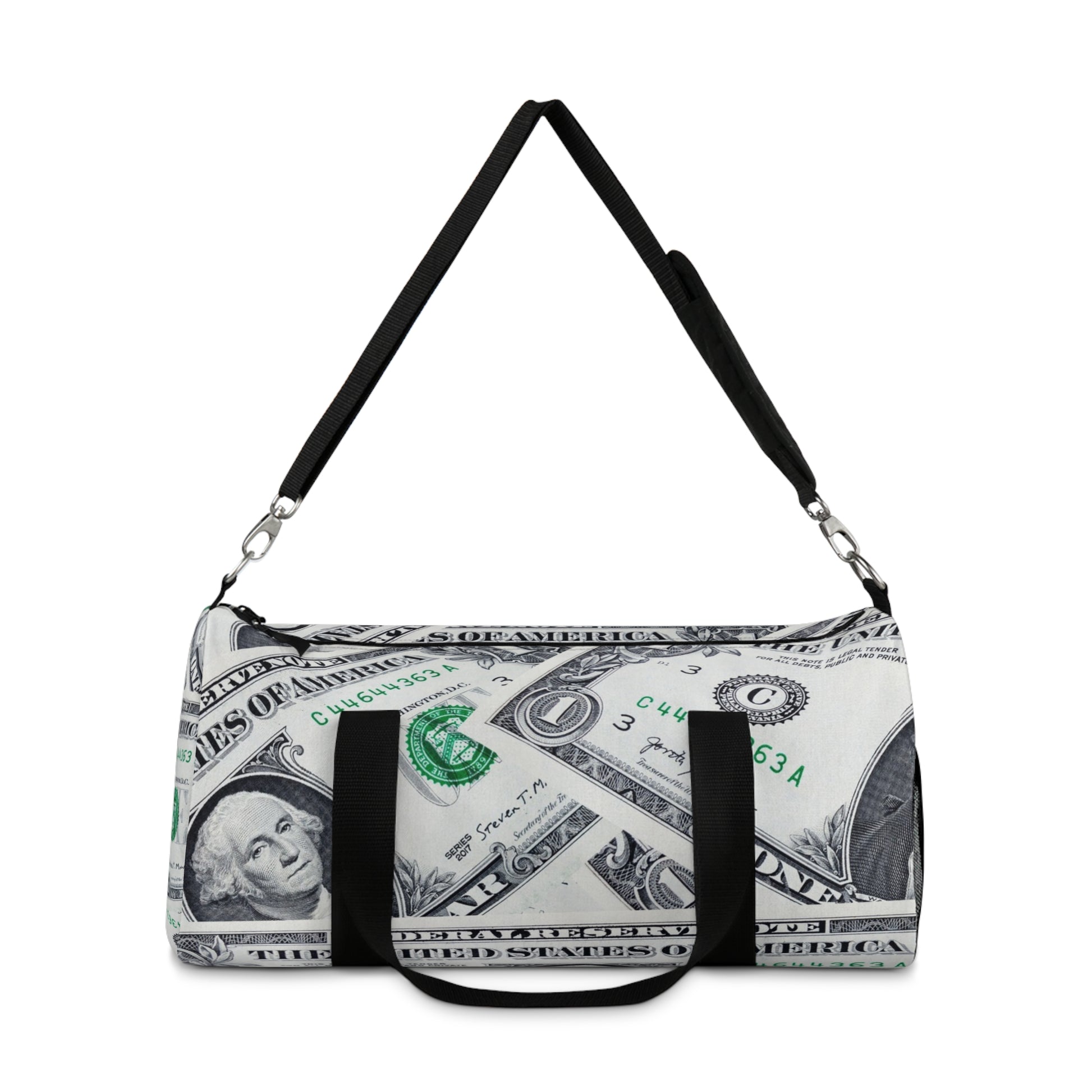 Money Collage Duffel Bag, Artsulli - Art is Long, Life is Short, Bags, , , , , , , 
