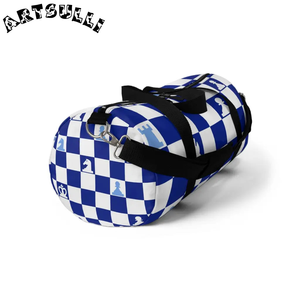 JAKKOUTTHEBXX Checkered Chess Mobile Storage Duffel Bag 2025