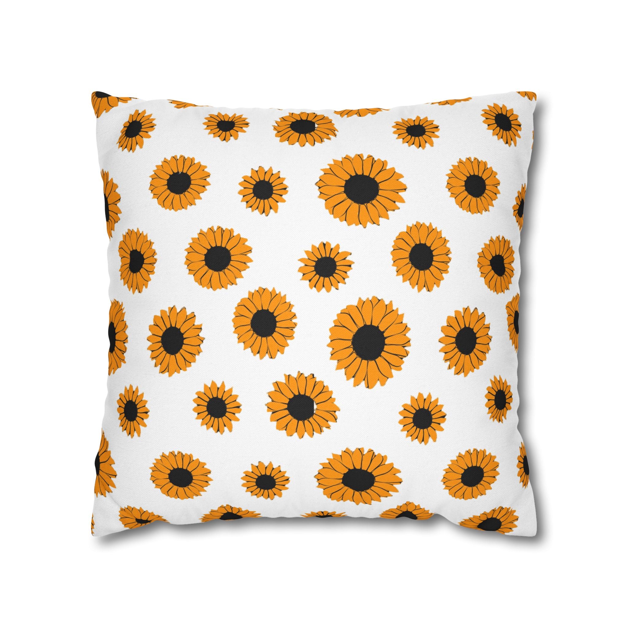 Sunflowers Spun Polyester Square Pillowcase, Artsulli - Art is Long, Life is Short, Home Decor, Size, 18" × 18", , , , , 12089261774088