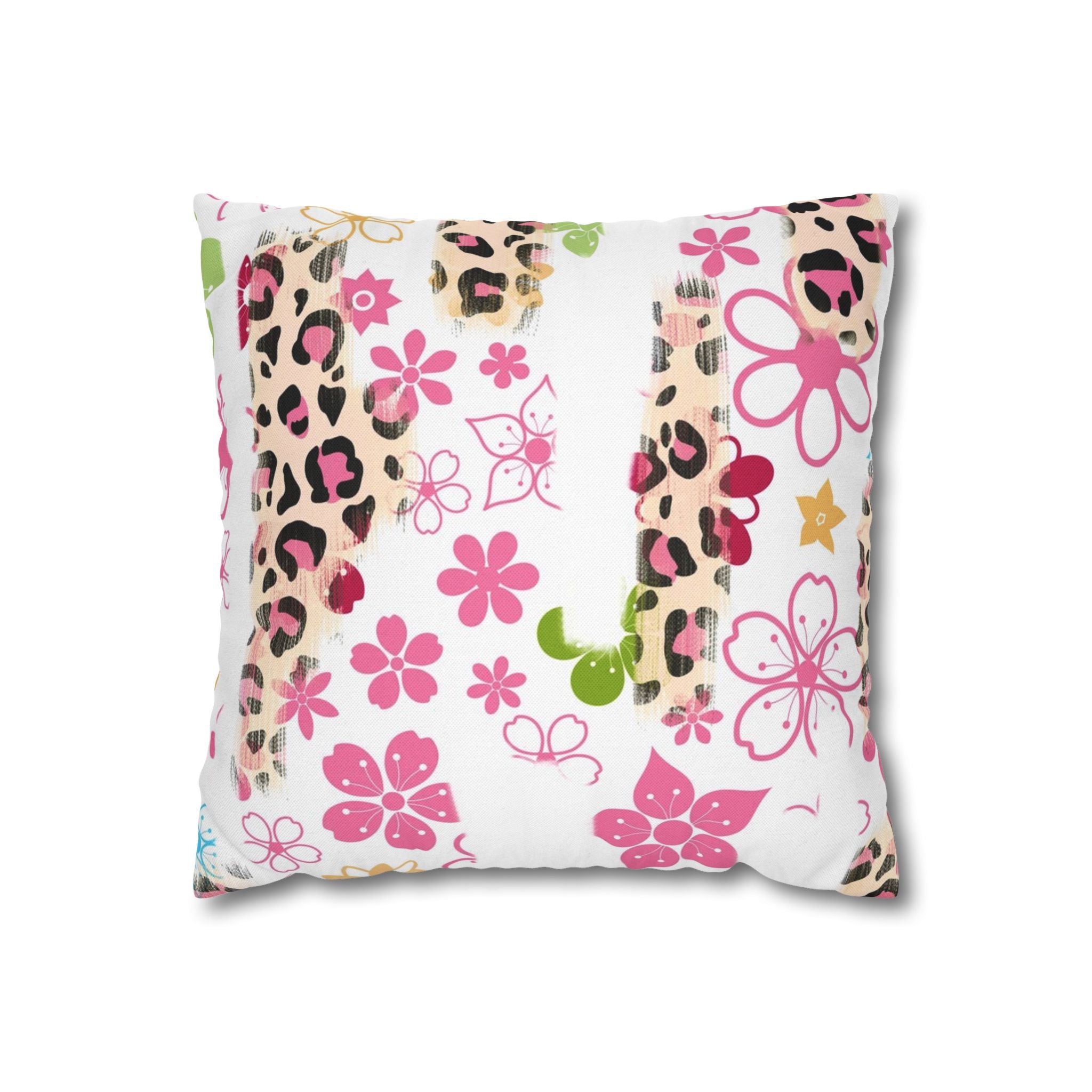 Spun Polyester Square Pillowcase
