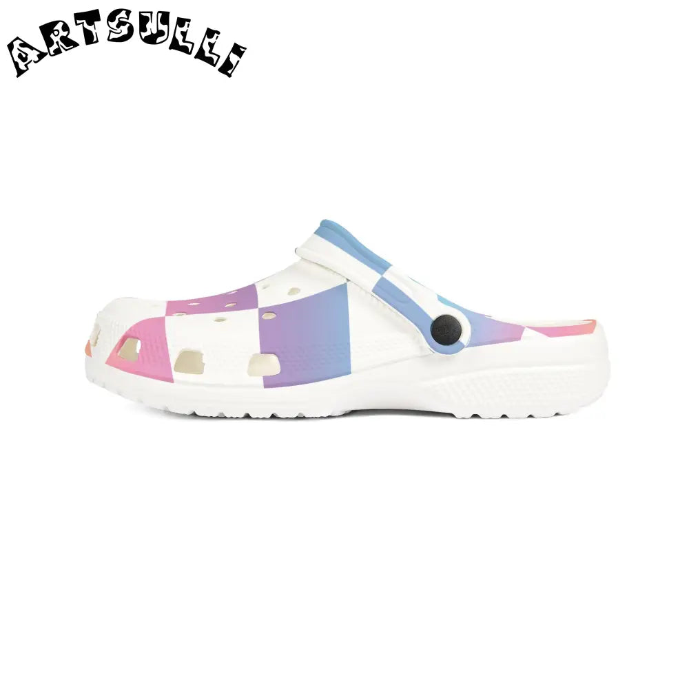 JAKKOUTTHEBXX Vaporwave Check EVA Foam Rubber Shoes (AOP)