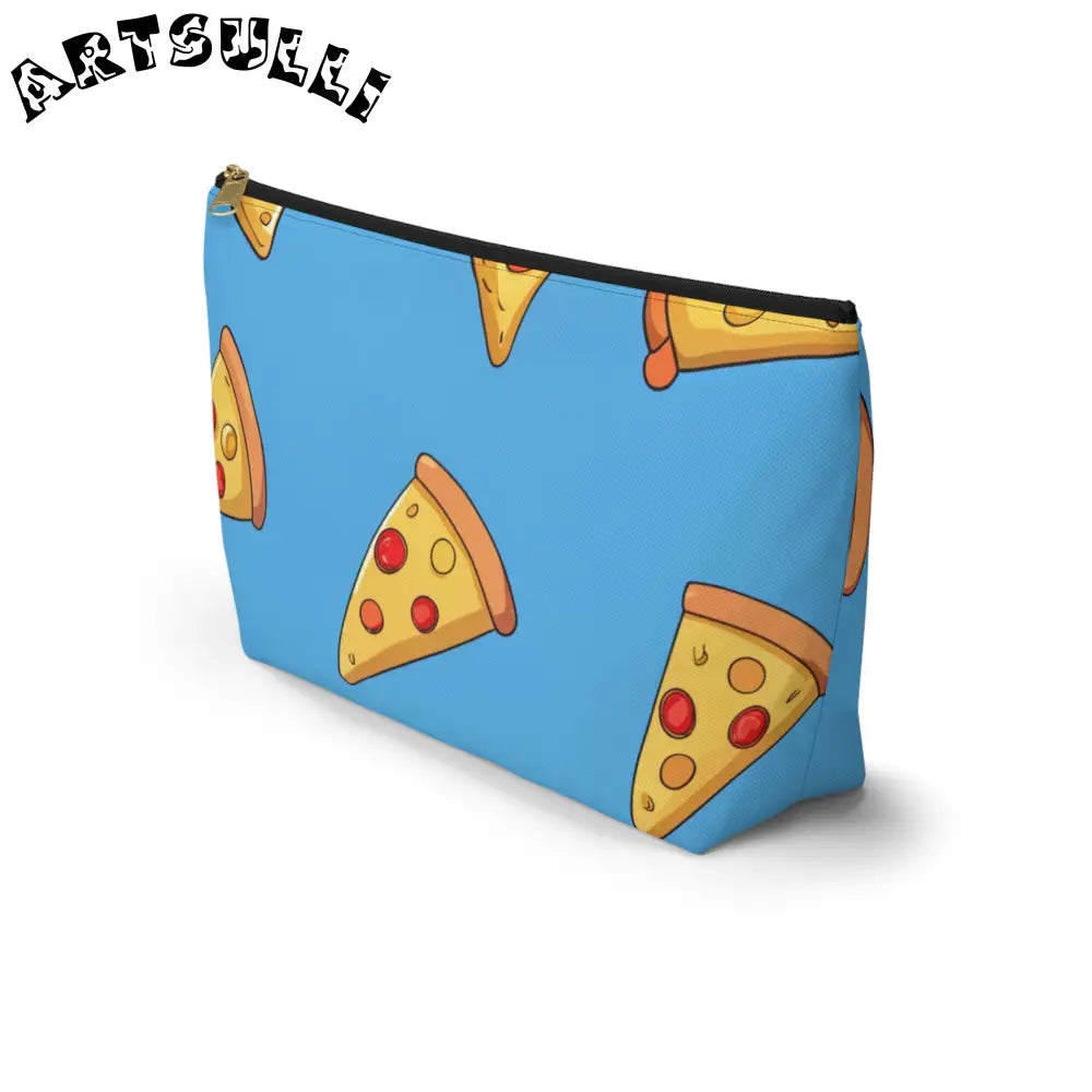 JAKKOUTTHEBXX Blue Pizza Dreamscape Accessory Pouch w T-bottom