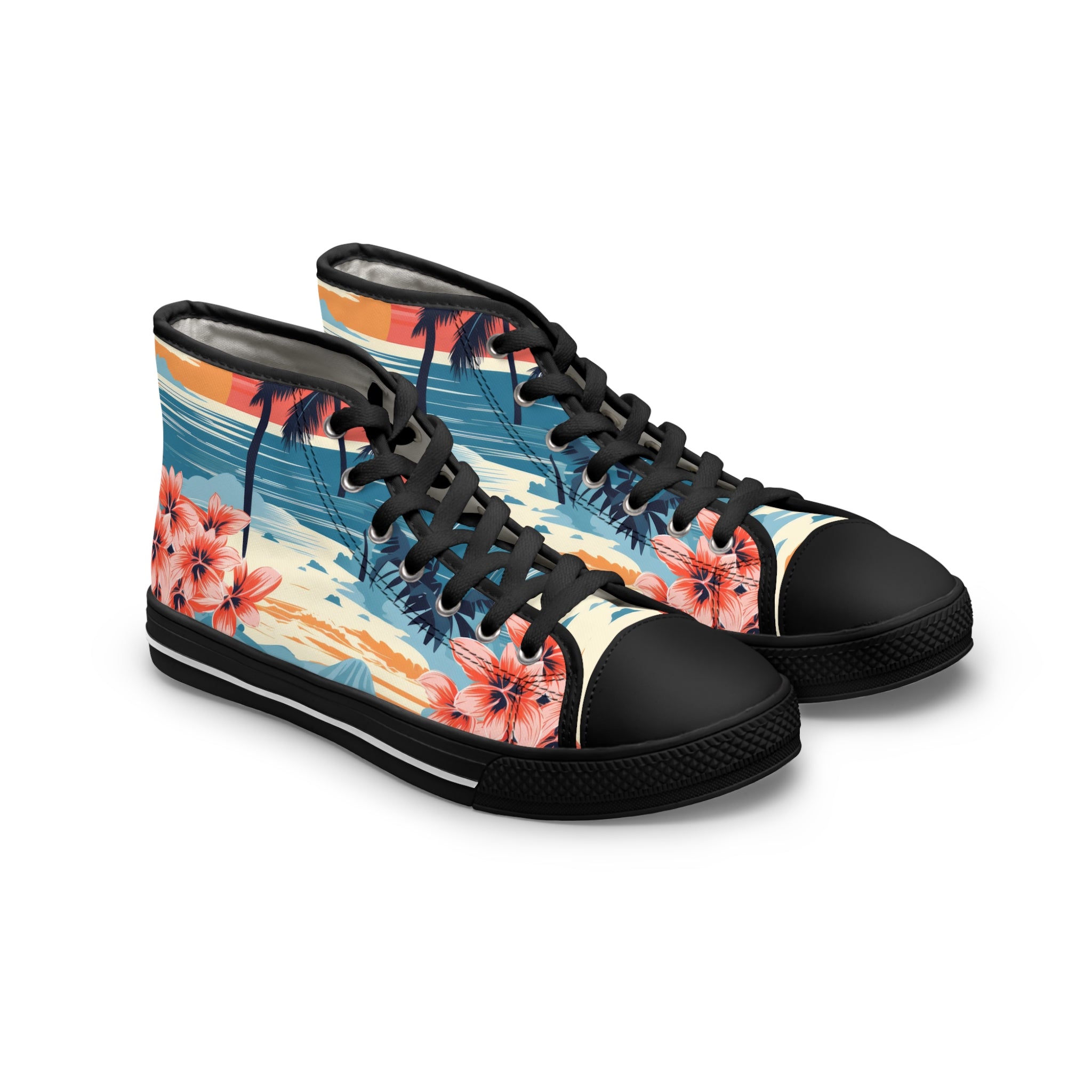 Palm Beach Women's High Top Sneakers, Artsulli - Art is Long, Life is Short, Shoes, Size, US 5.5, Color, Black sole, , , 10753257764639694383
