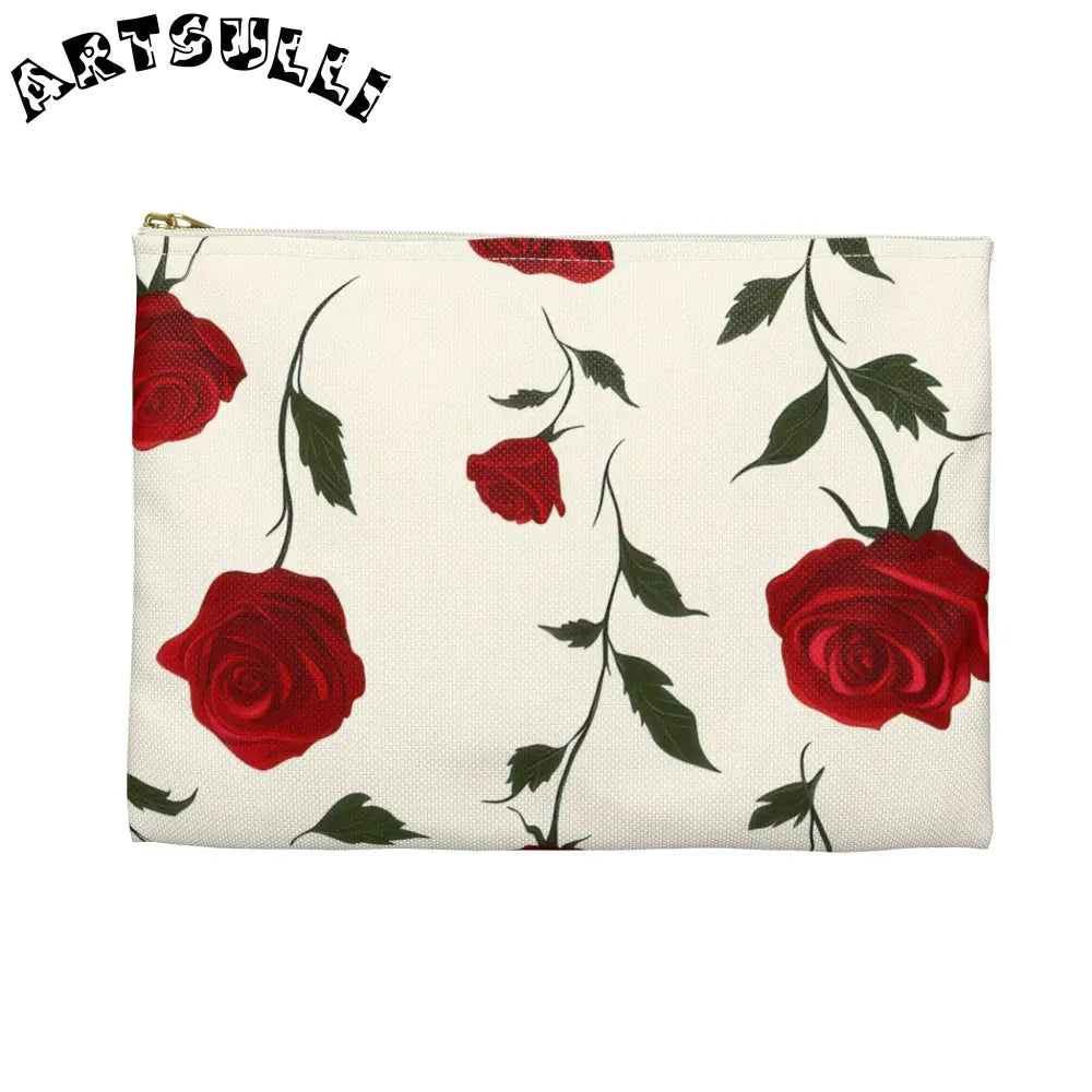 JAKKOUTTHEBXX Red Roses Accessory Pouch JAKKOUTTHEBXX Artsulli - Art