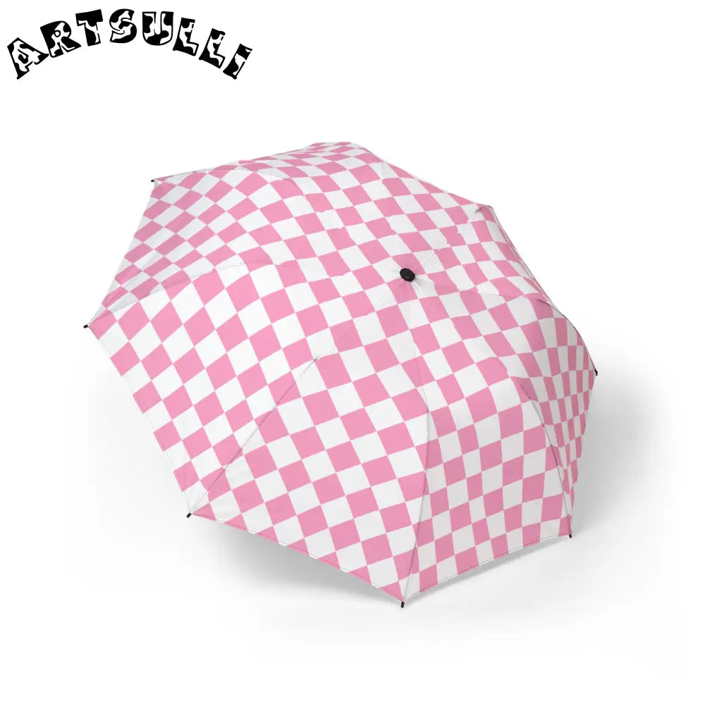 JAKKOUTTHEBXX Checkerboard Hot Pink and White Semi-Automatic