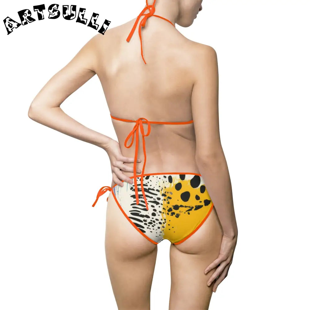 JAKKOUTTHEBXX Rae Zebra Rhapsody Women’s Bikini Swimsuit (AOP)