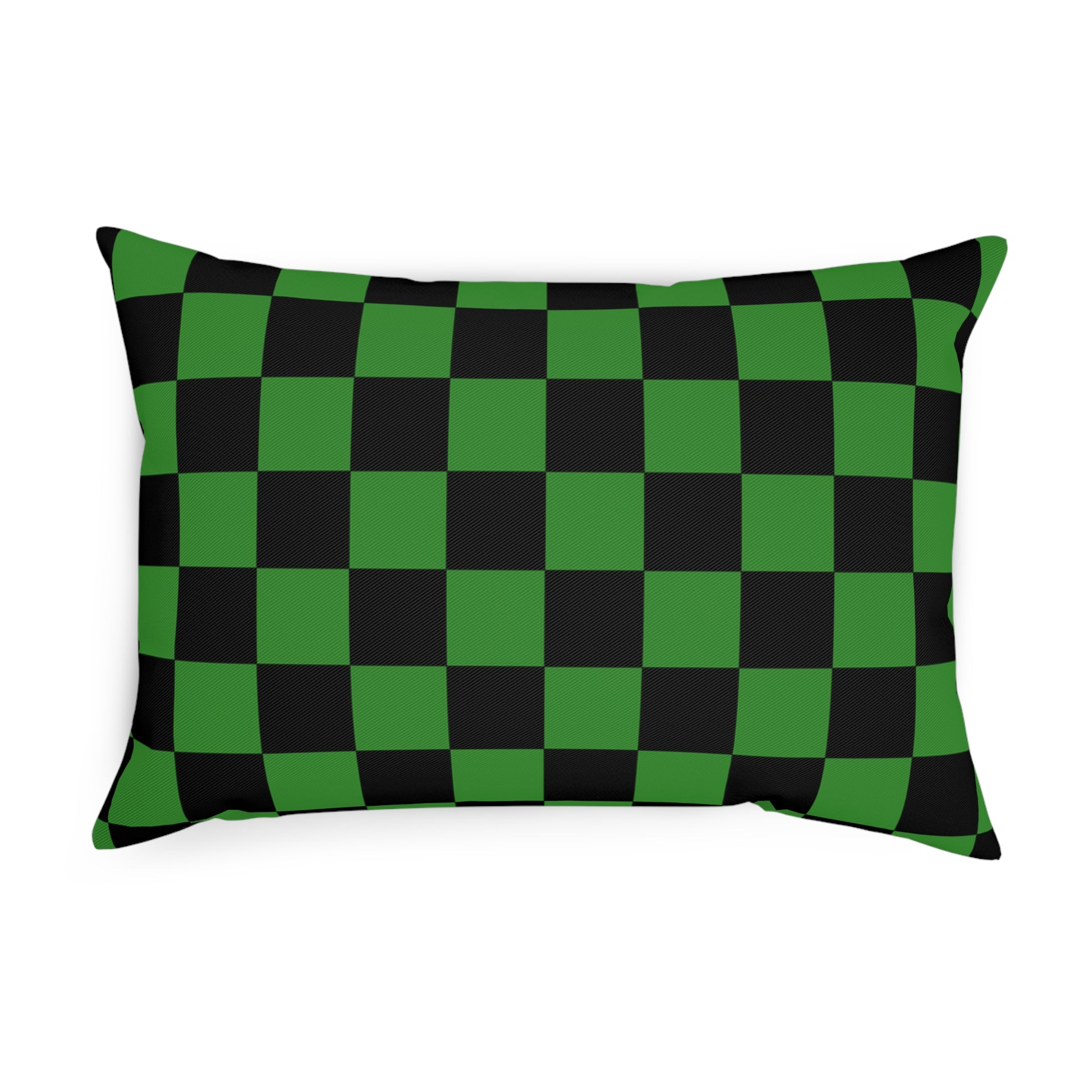 Checkerboard Green and Black Cushion, Artsulli - Art is Long, Life is Short, Home Decor, , , , , , , 
