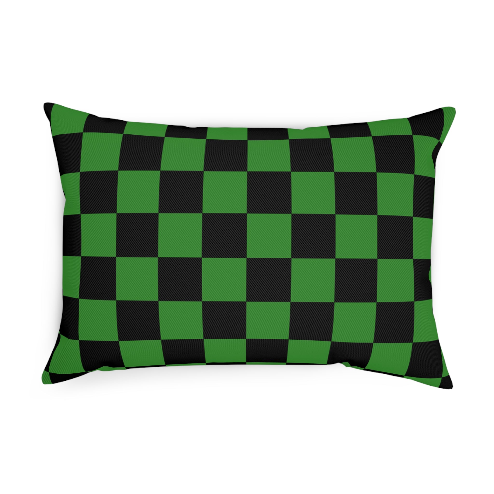Checkerboard Green and Black Cushion, Artsulli - Art is Long, Life is Short, Home Decor, , , , , , , 