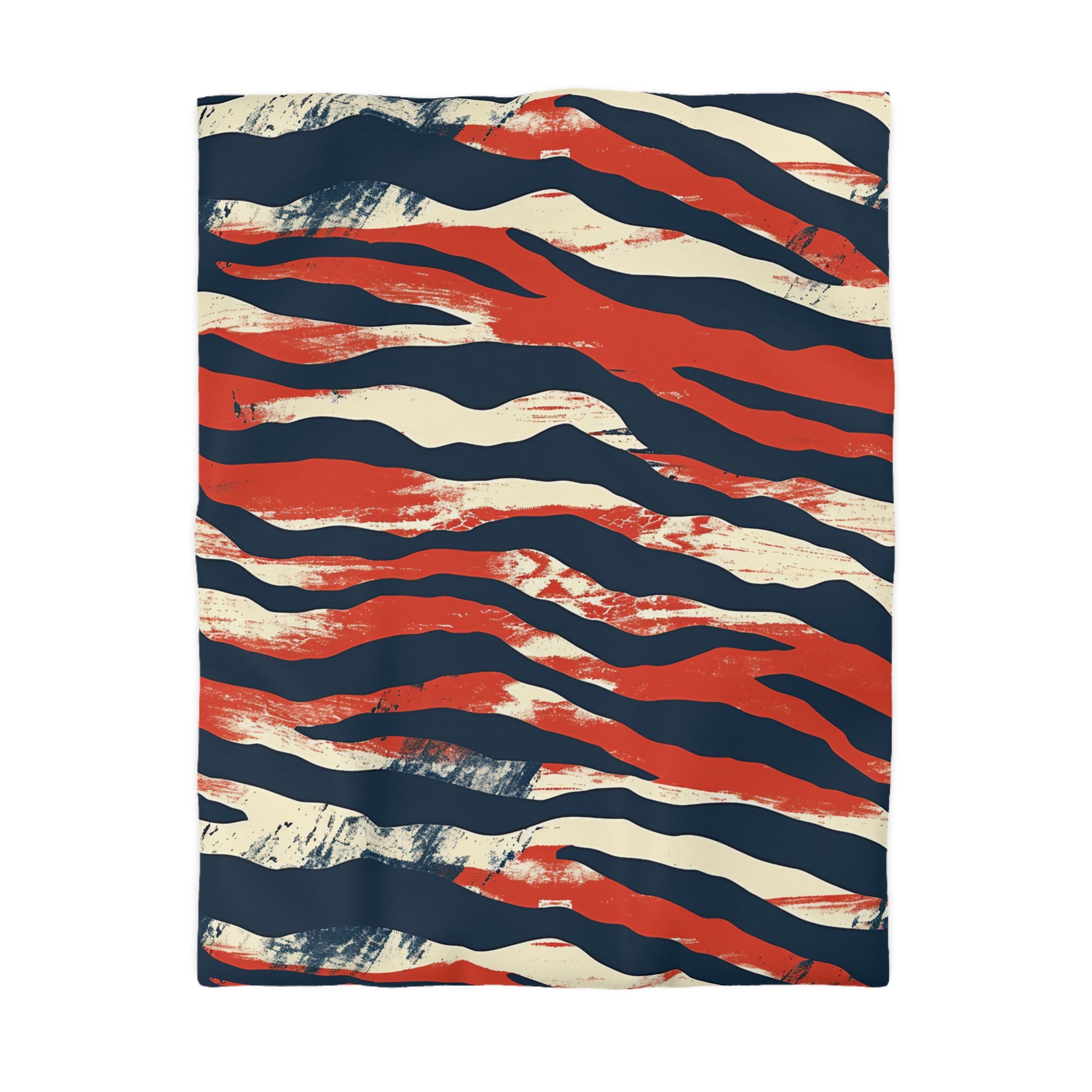 Camo Tiger Stripes Microfiber Duvet Cover, Artsulli - Art is Long, Life is Short, Home Decor, Size, Twin, Color, Cream, , , 17763879852315