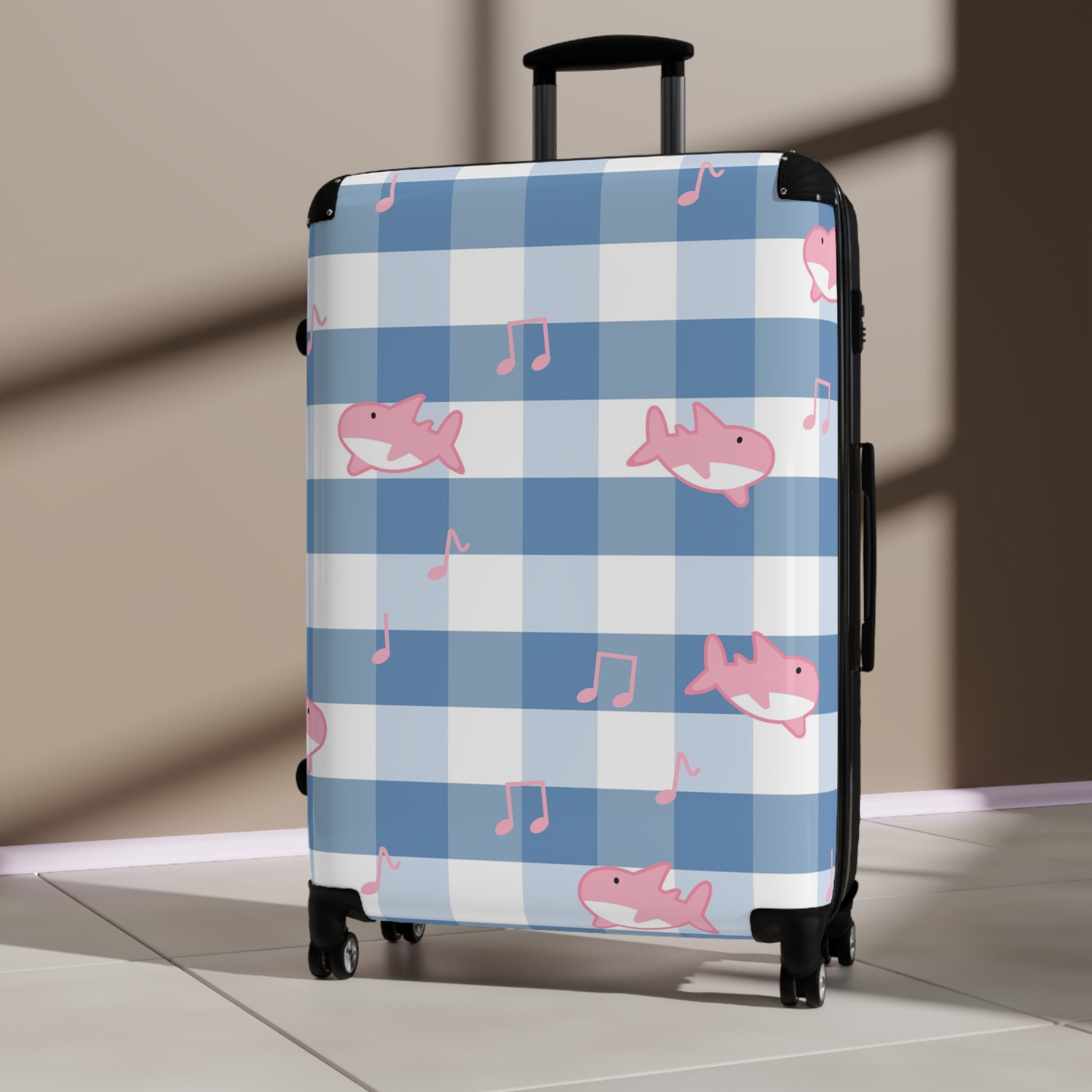 Music Shark Suitcase, Artsulli - Art is Long, Life is Short, Bags, , , , , , , 