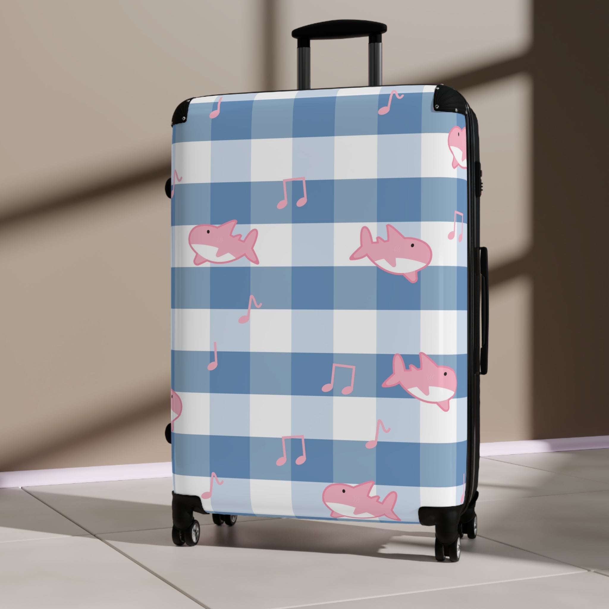 Music Shark Suitcase, Artsulli - Art is Long, Life is Short, Bags, , , , , , , 
