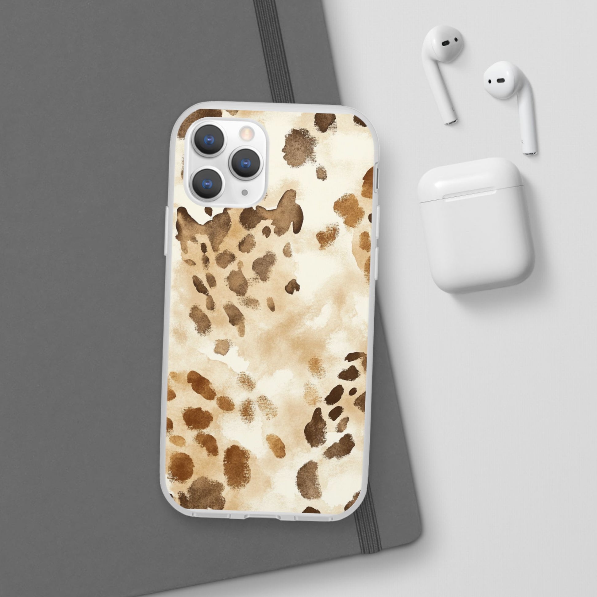Brown and Beige Watercolor Dalmatian Phone Case, Artsulli - Art is Long, Life is Short, Phone Case, , , , , , , 