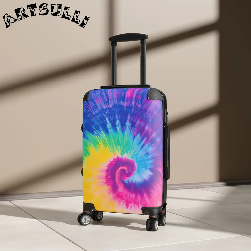 JAKKOUTTHEBXX Tie-Dye Artwork Rolling Suitcase 2025