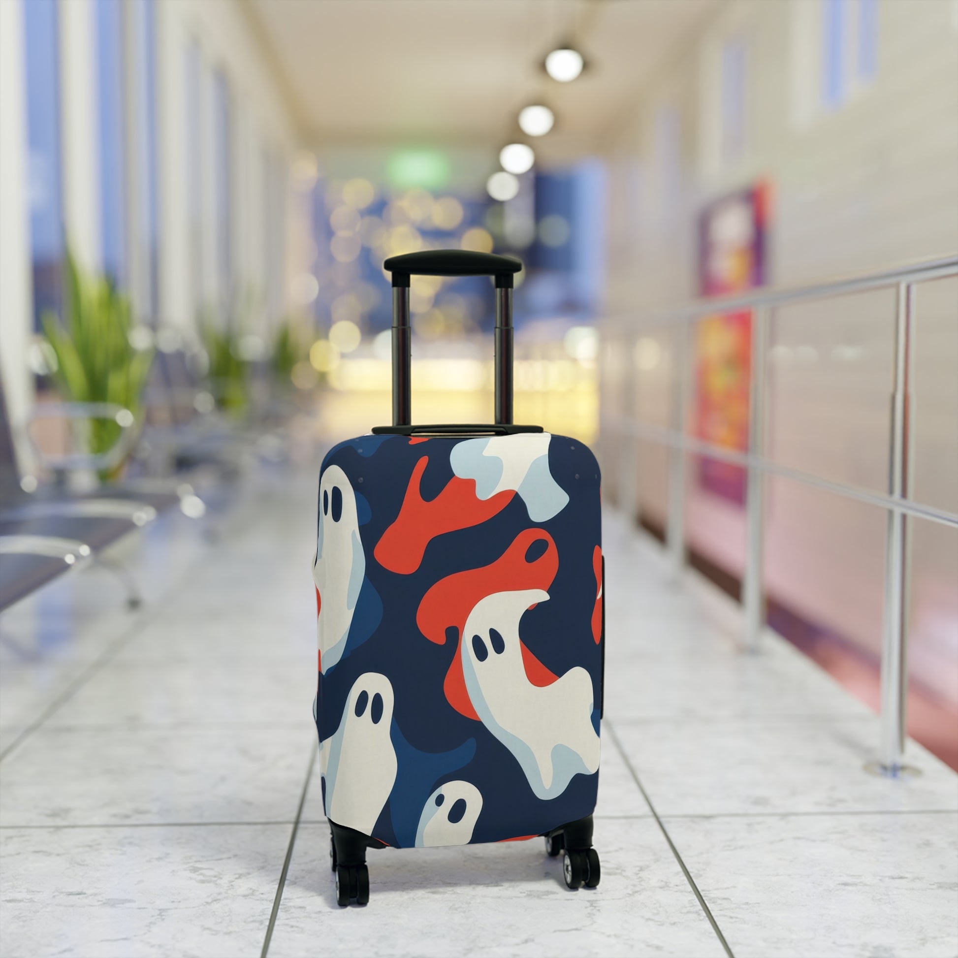 Camo Ghosts Luggage Cover, Artsulli - Art is Long, Life is Short, Accessories, , , , , , , 