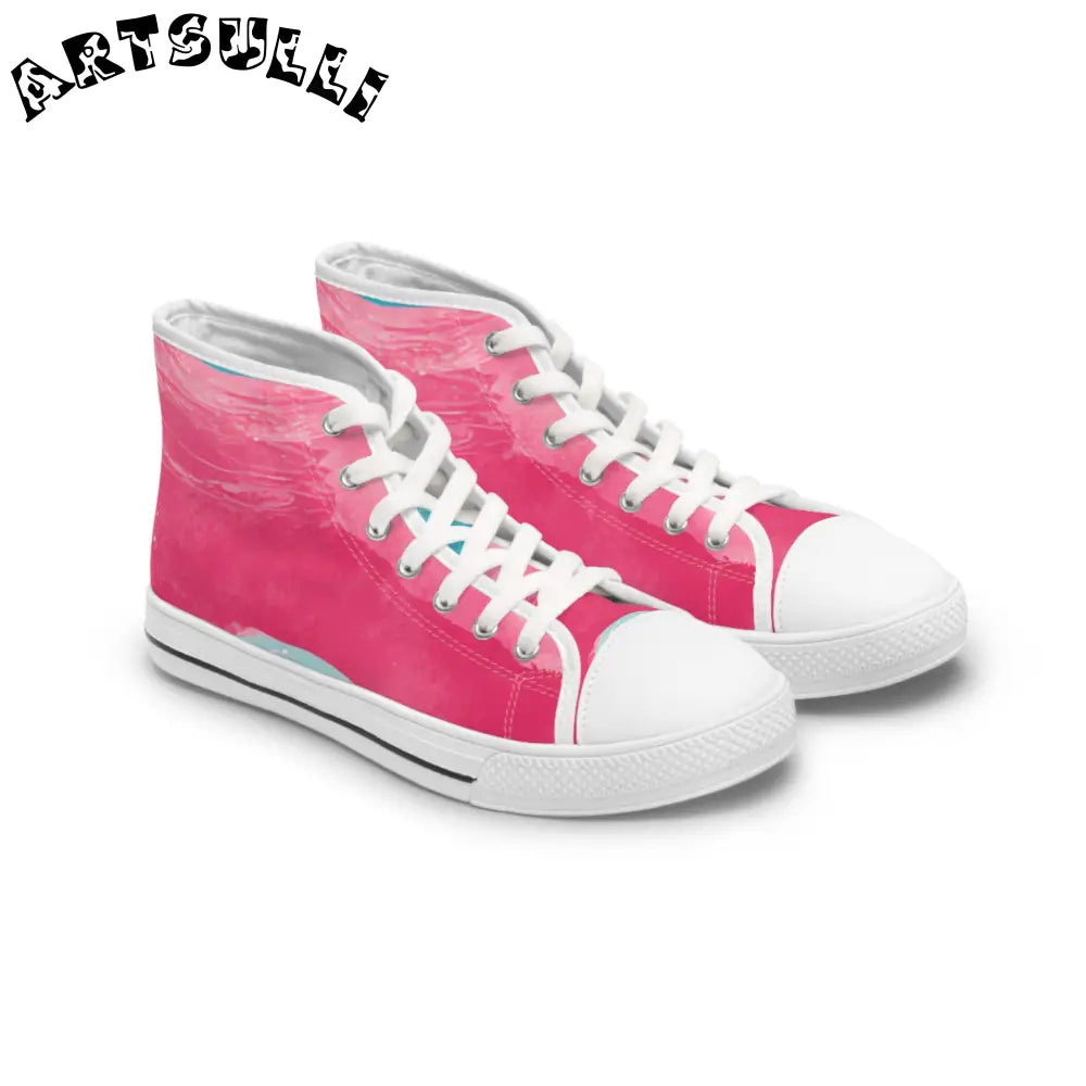 JAKKOUTTHEBXX The Great Pastelwave Pink Women’s High Top Sneakers
