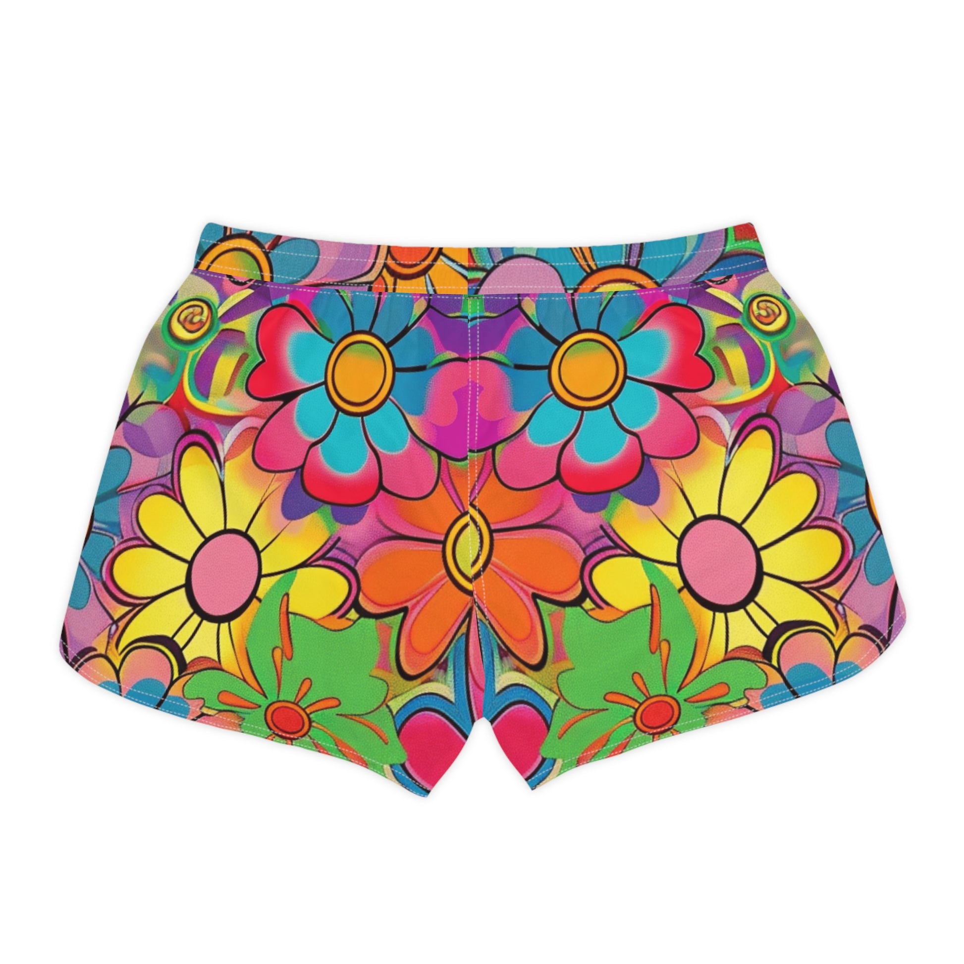 Chromatic Daisy Dream Women's Casual Shorts (AOP), Artsulli - Art is Long, Life is Short, All Over Prints, , , , , , , 