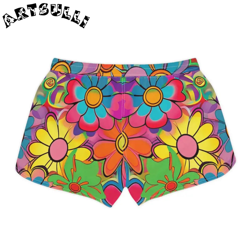 JAKKOUTTHEBXX Chromatic Daisy Dream Women’s Casual Shorts (AOP)