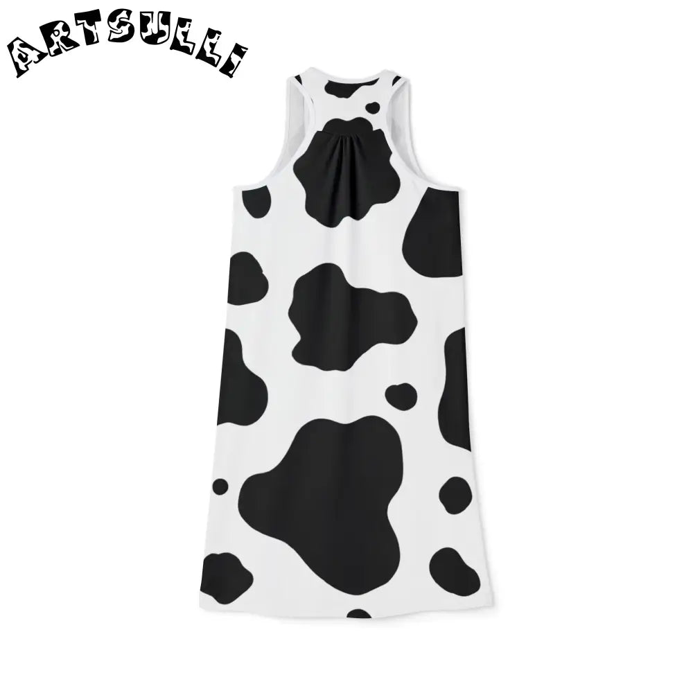JAKKOUTTHEBXX Cow Print Tank Top Dress Comfortable Wearing Experience 2025