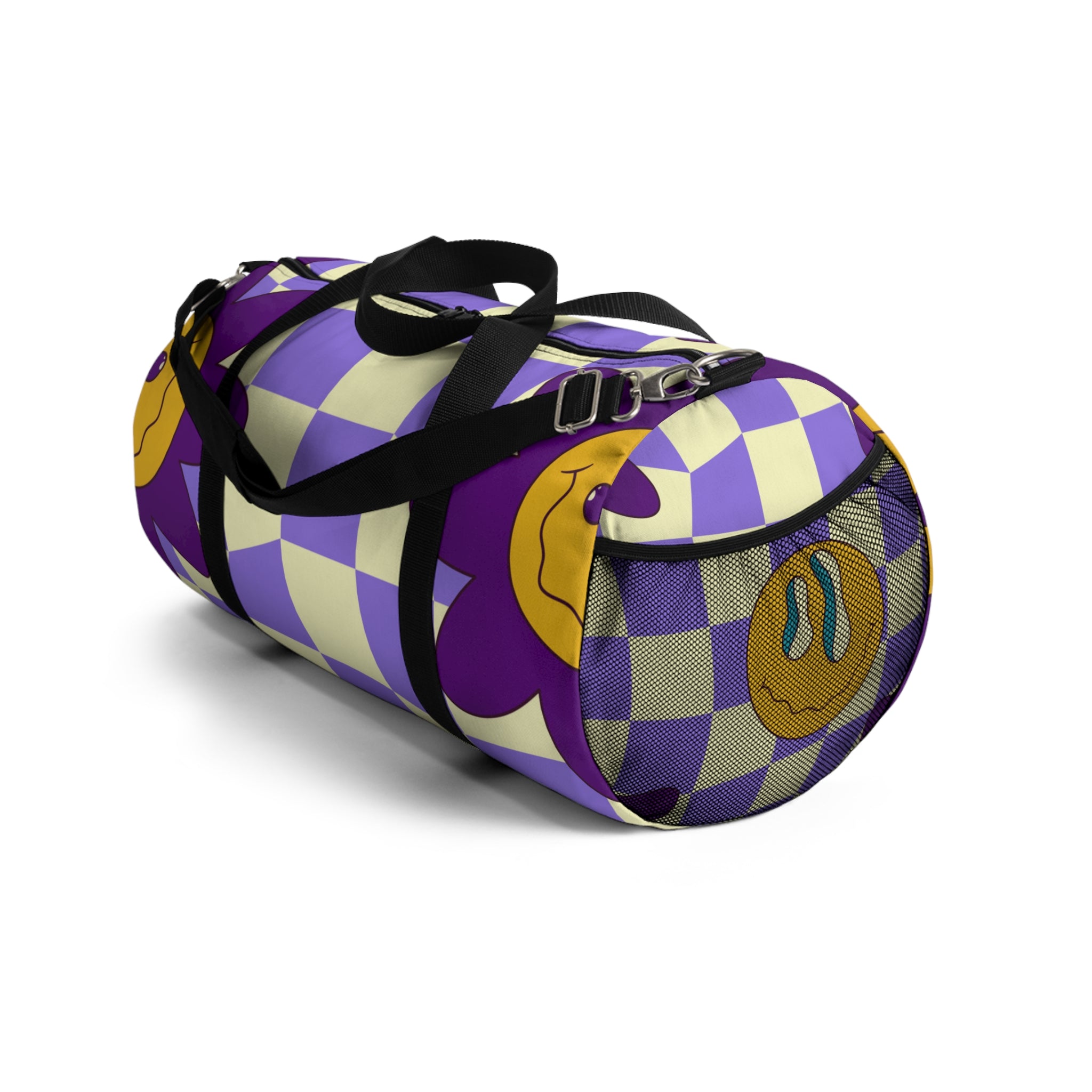 Trippy Flower Power Motifs Duffel Bag, Artsulli - Art is Long, Life is Short, Bags, , , , , , , 