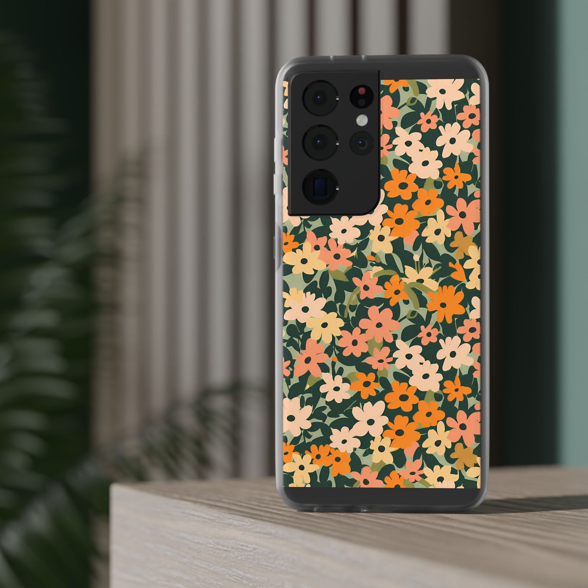 Vibrant Floral Clear Phone Case, Artsulli - Art is Long, Life is Short, Phone Case, , , , , , , 