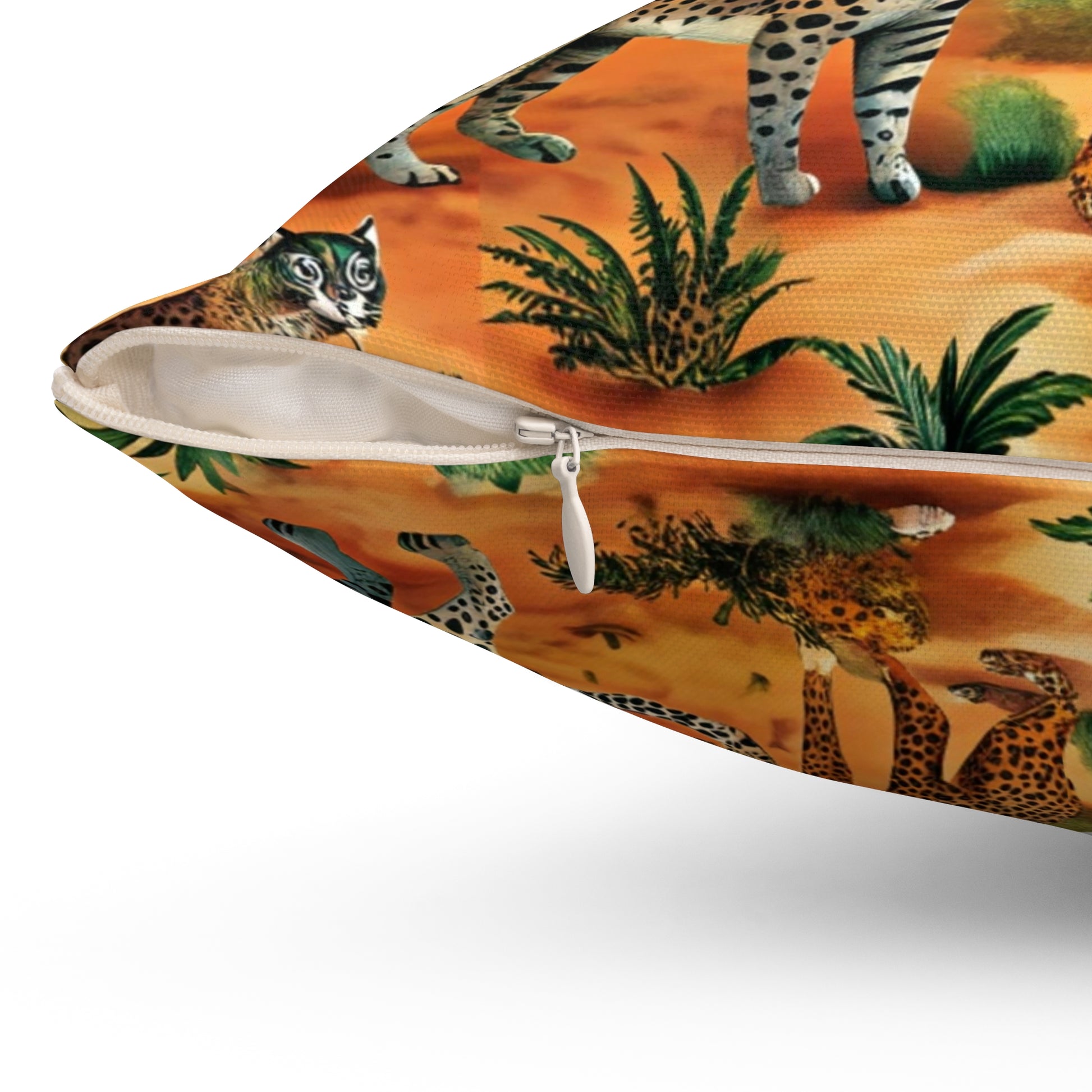 African Savannah Spun Polyester Square Pillow, Artsulli - Art is Long, Life is Short, Home Decor, , , , , , , 