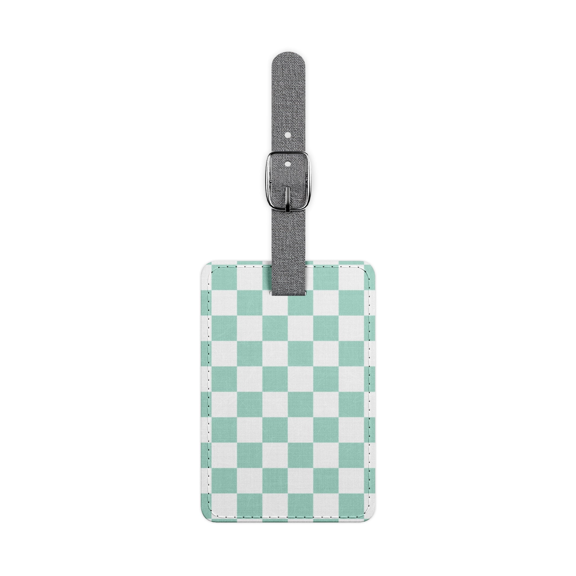Chessboard Saffiano Polyester Luggage Tag, Rectangle, Artsulli - Art is Long, Life is Short, Accessories, Size, One size, Shape, Rectangle, , , 21150022332908570674