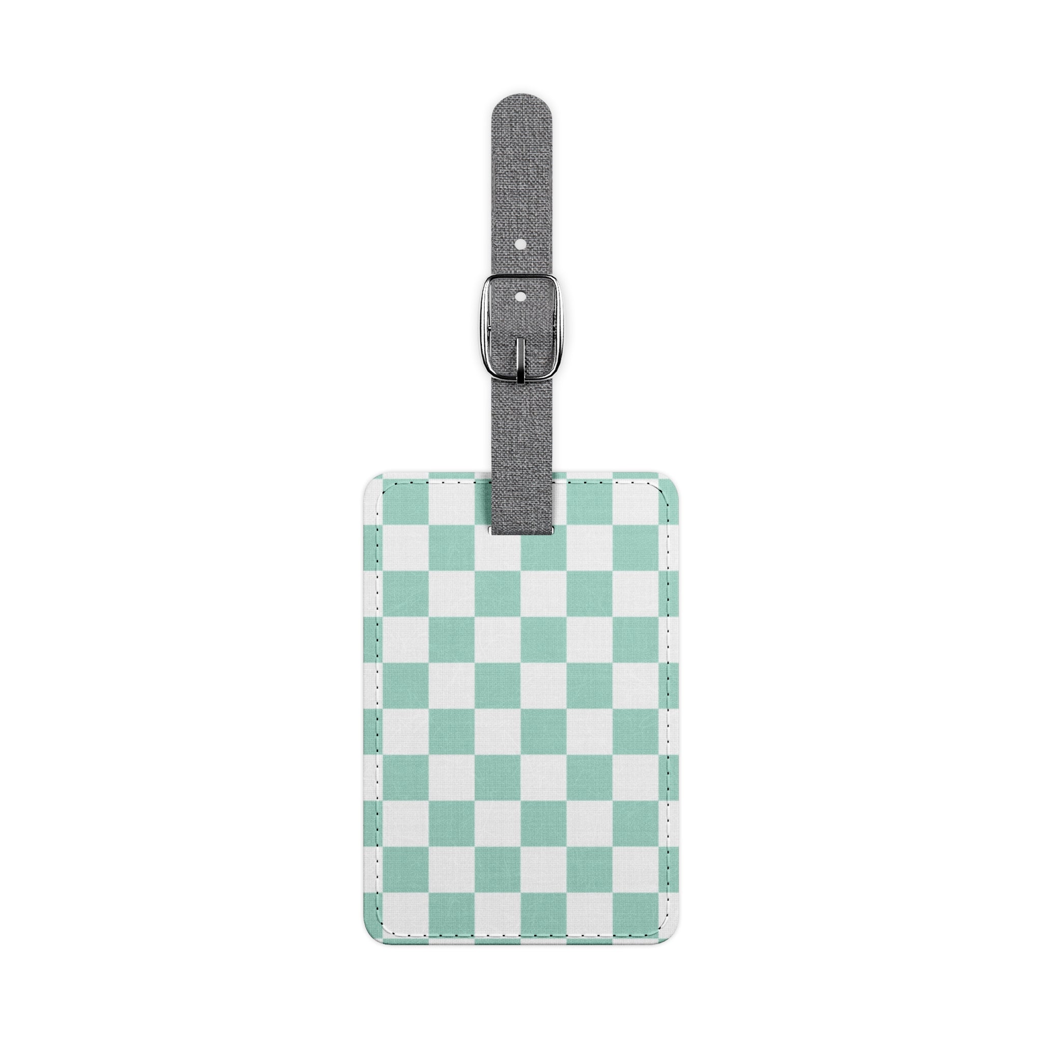 Chessboard Saffiano Polyester Luggage Tag, Rectangle, Artsulli - Art is Long, Life is Short, Accessories, Size, One size, Shape, Rectangle, , , 21150022332908570674