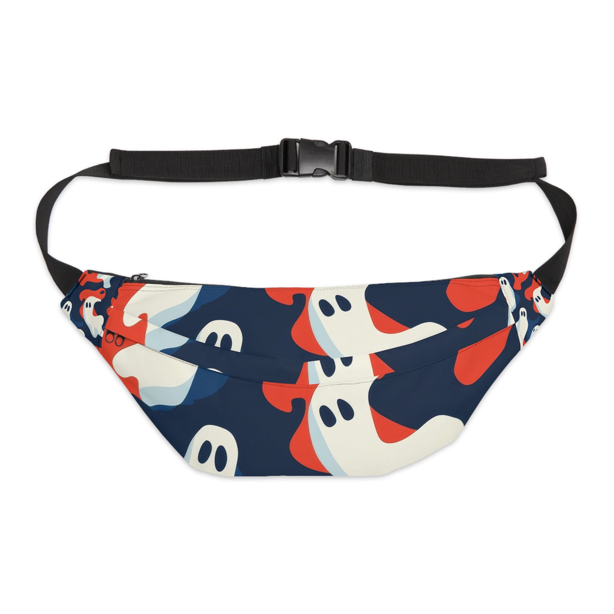 Camo Ghosts Large Fanny Pack, Artsulli - Art is Long, Life is Short, Bags, Size, 8" × 9" × 4'', , , , , 14488987432374