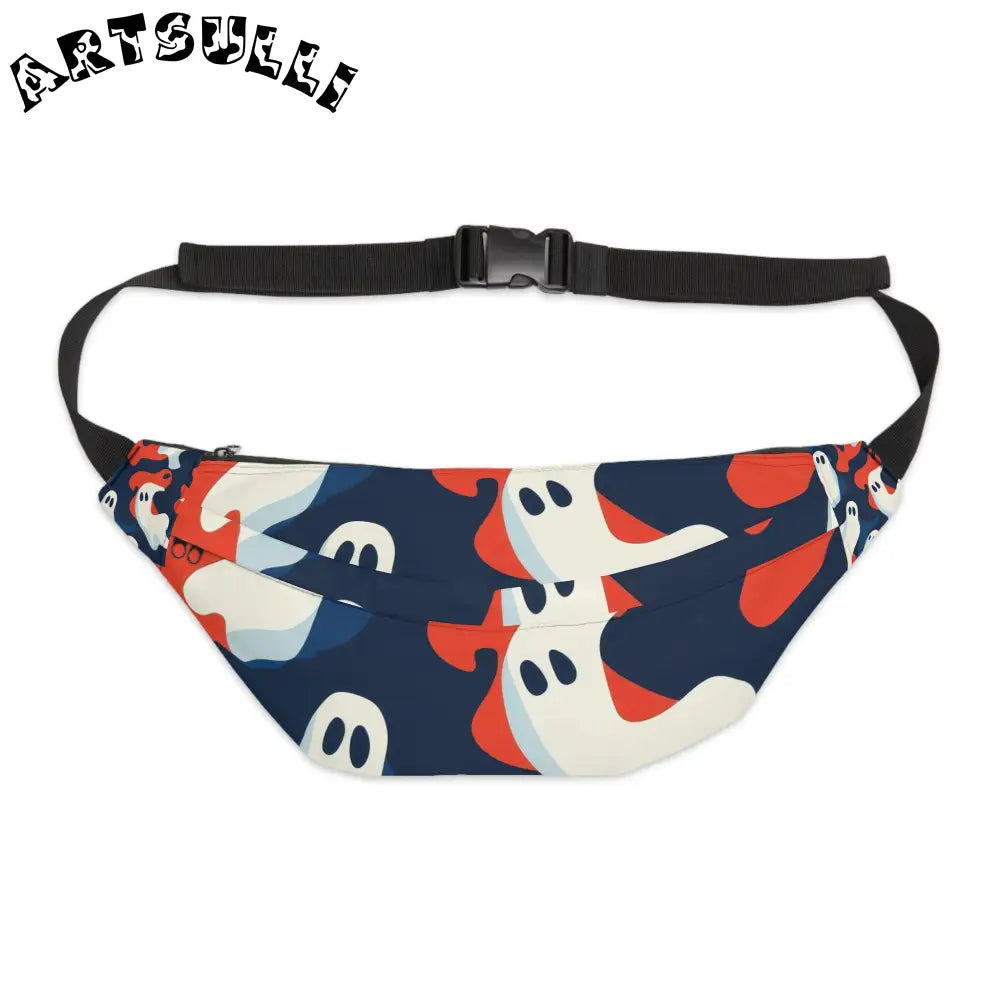 JAKKOUTTHEBXX Camo Ghosts Large Fanny Pack JAKKOUTTHEBXX Artsulli