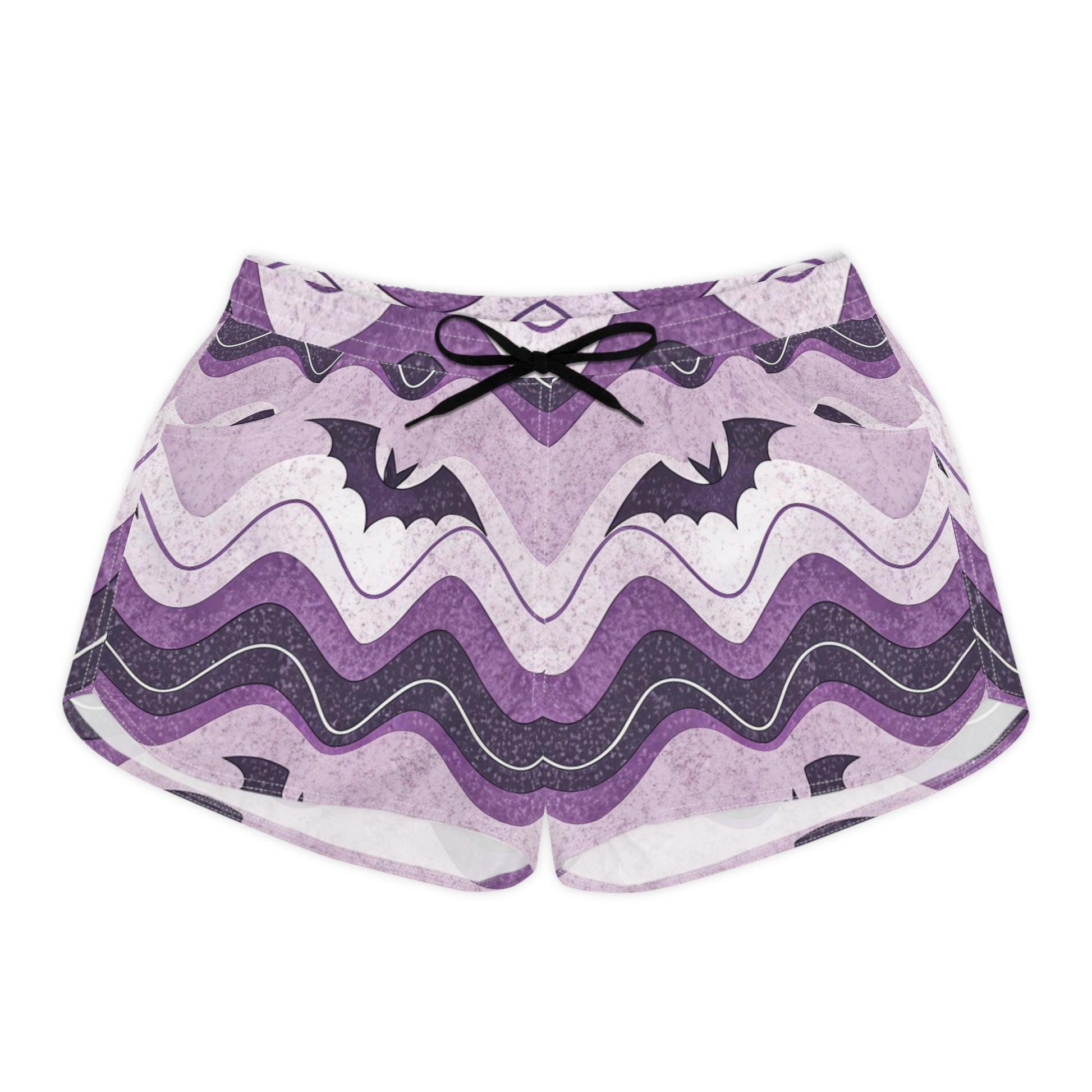 Women's Casual Shorts (AOP), Artsulli - Art is Long, Life is Short, All Over Prints, Size, S, Color, Black drawstring, , , 23337477670003773100