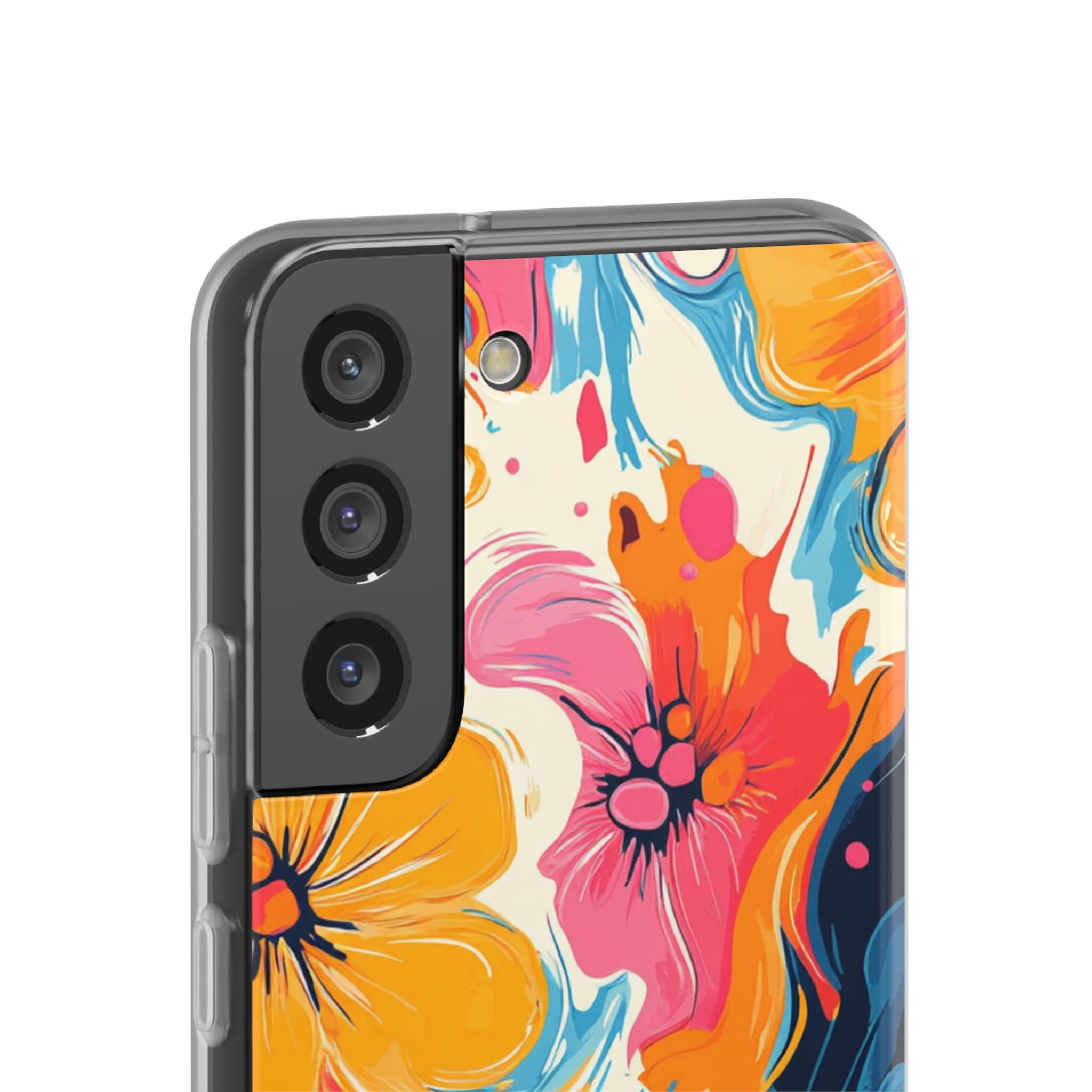 Vibrant Abstract Floral Flexi Case, Artsulli - Art is Long, Life is Short, Phone Case, , , , , , , 