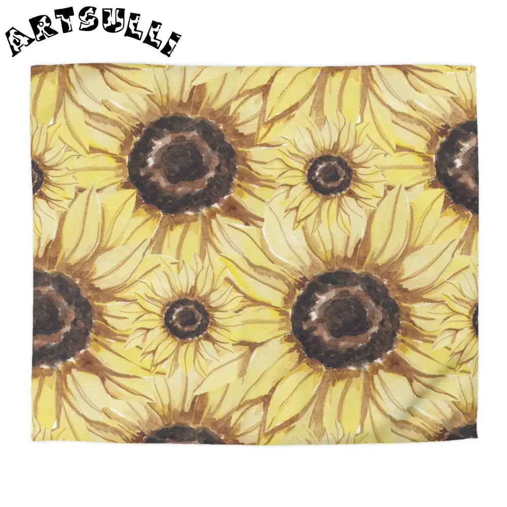 JAKKOUTTHEBXX Retro Anime Sunflower Microfiber Duvet Cover