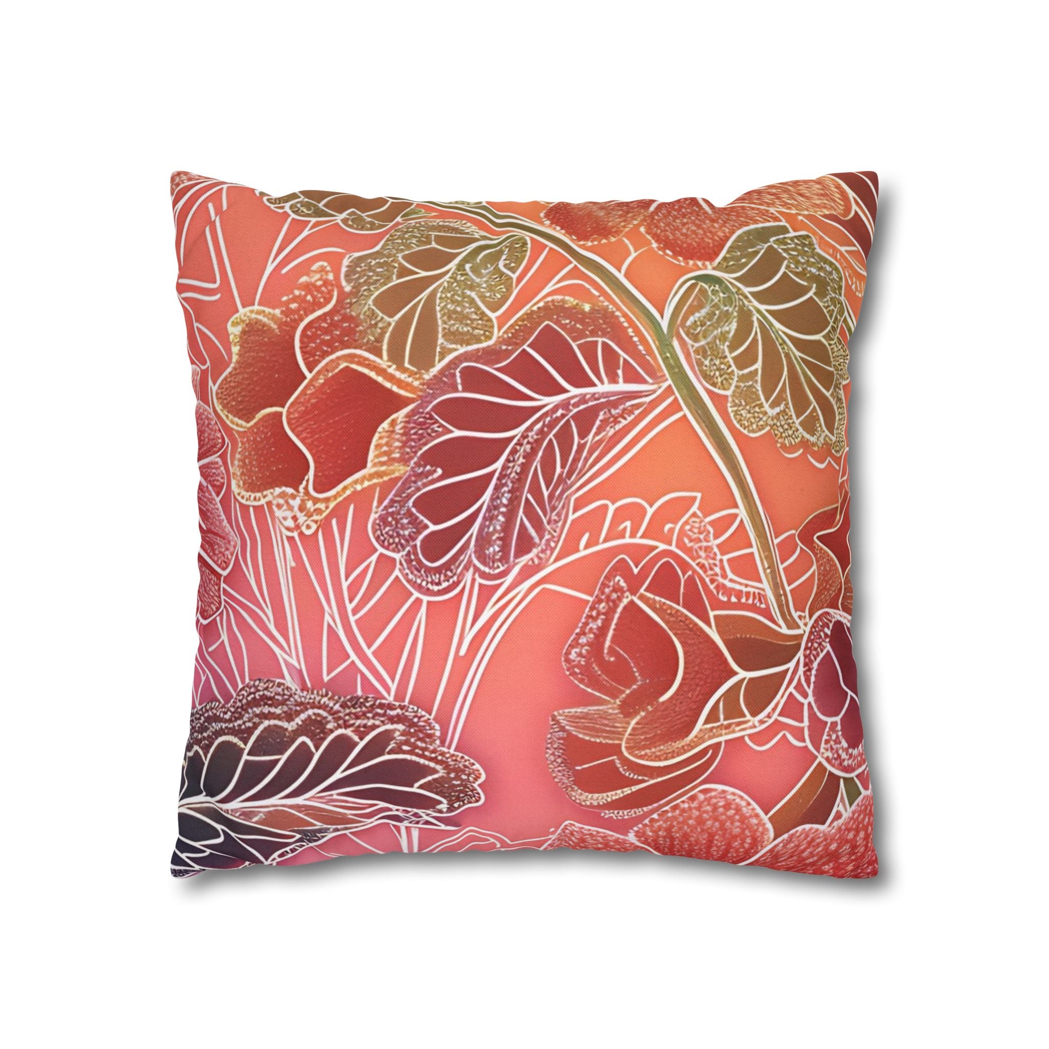 Spun Polyester Square Pillowcase