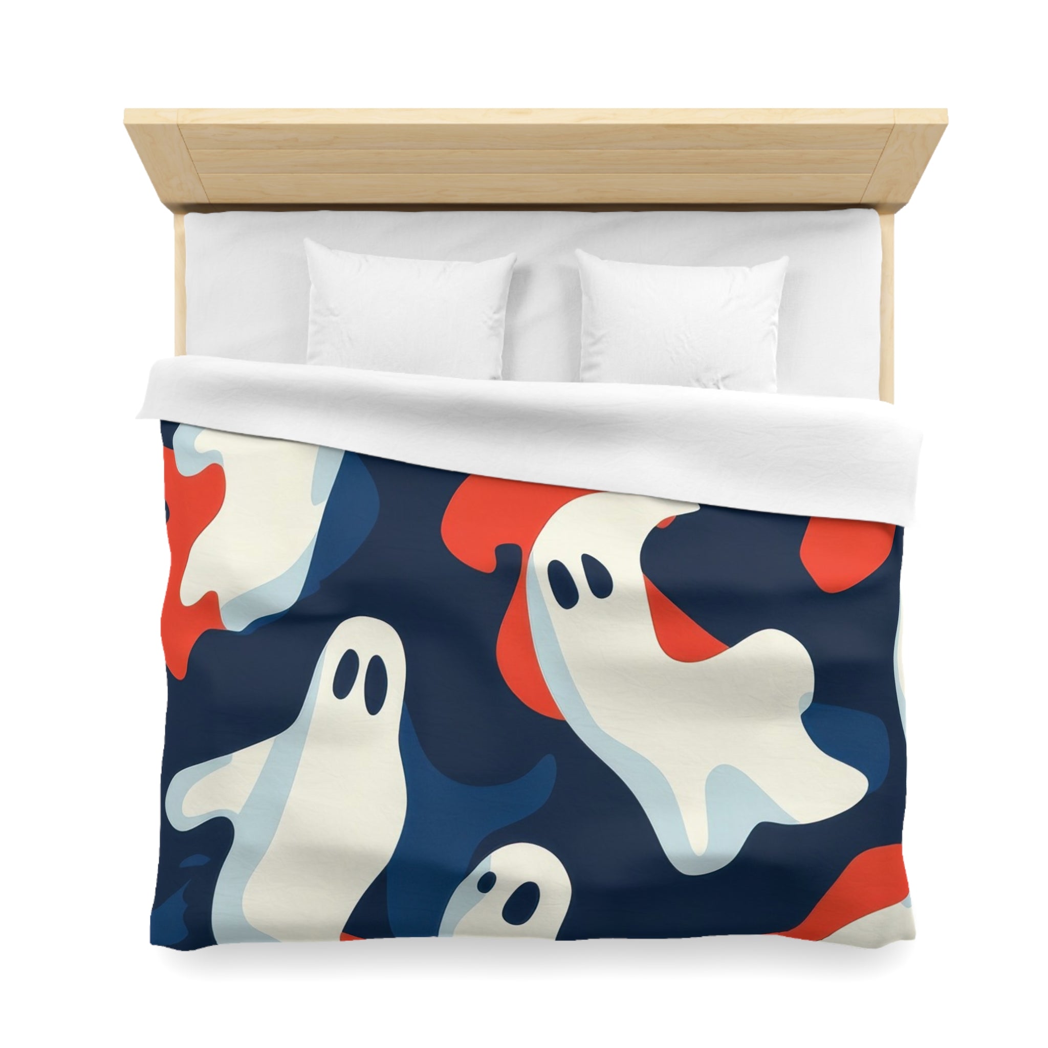 Camo Ghosts Microfiber Duvet Cover, Artsulli - Art is Long, Life is Short, Home Decor, , , , , , , 