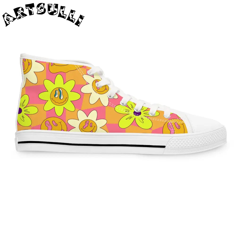 JAKKOUTTHEBXX Trippy Sour Face Rave Women’s High Top Sneakers